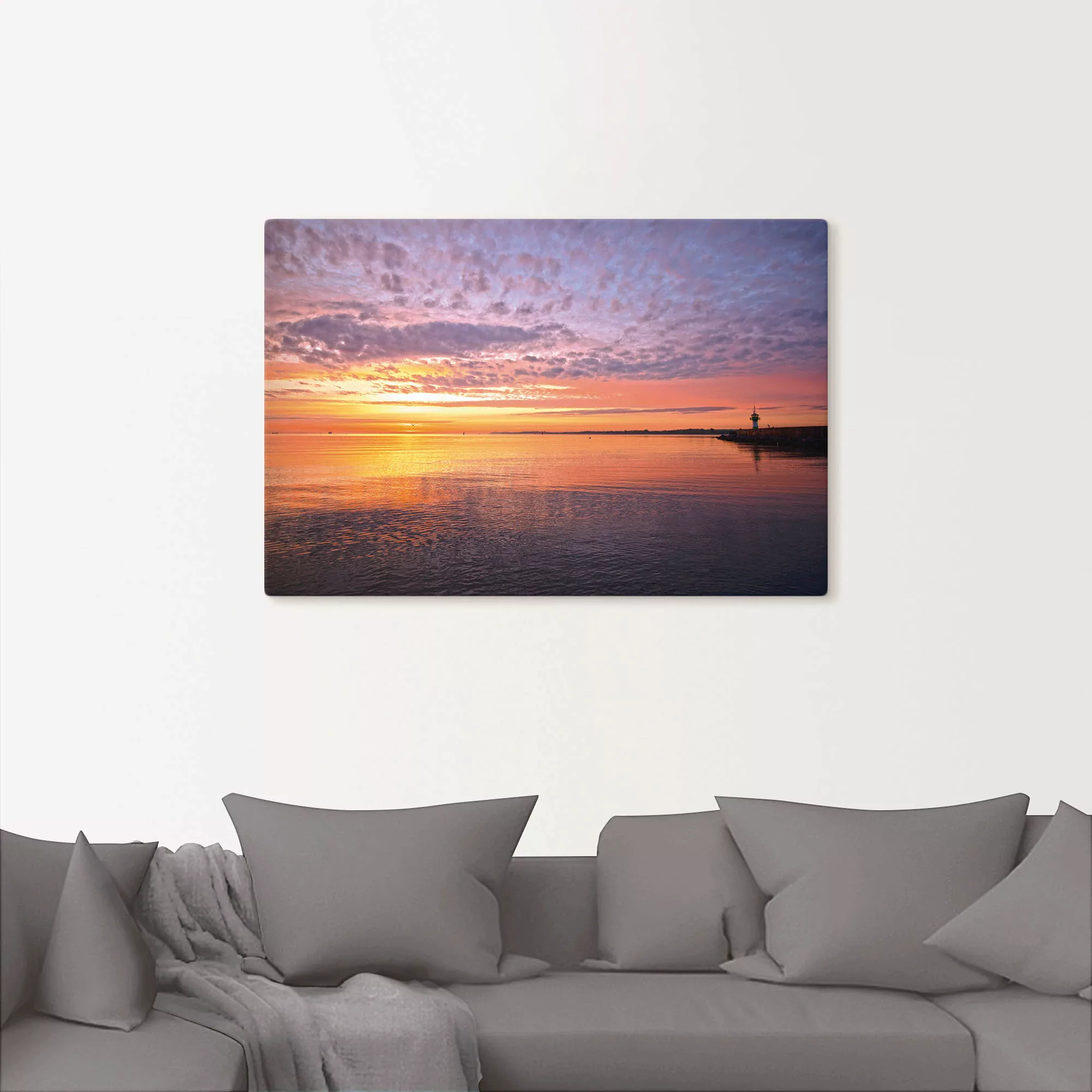 Artland Wandbild »Sonnenaufgang am Ostseestrand«, Bilder vom Sonnenuntergan günstig online kaufen
