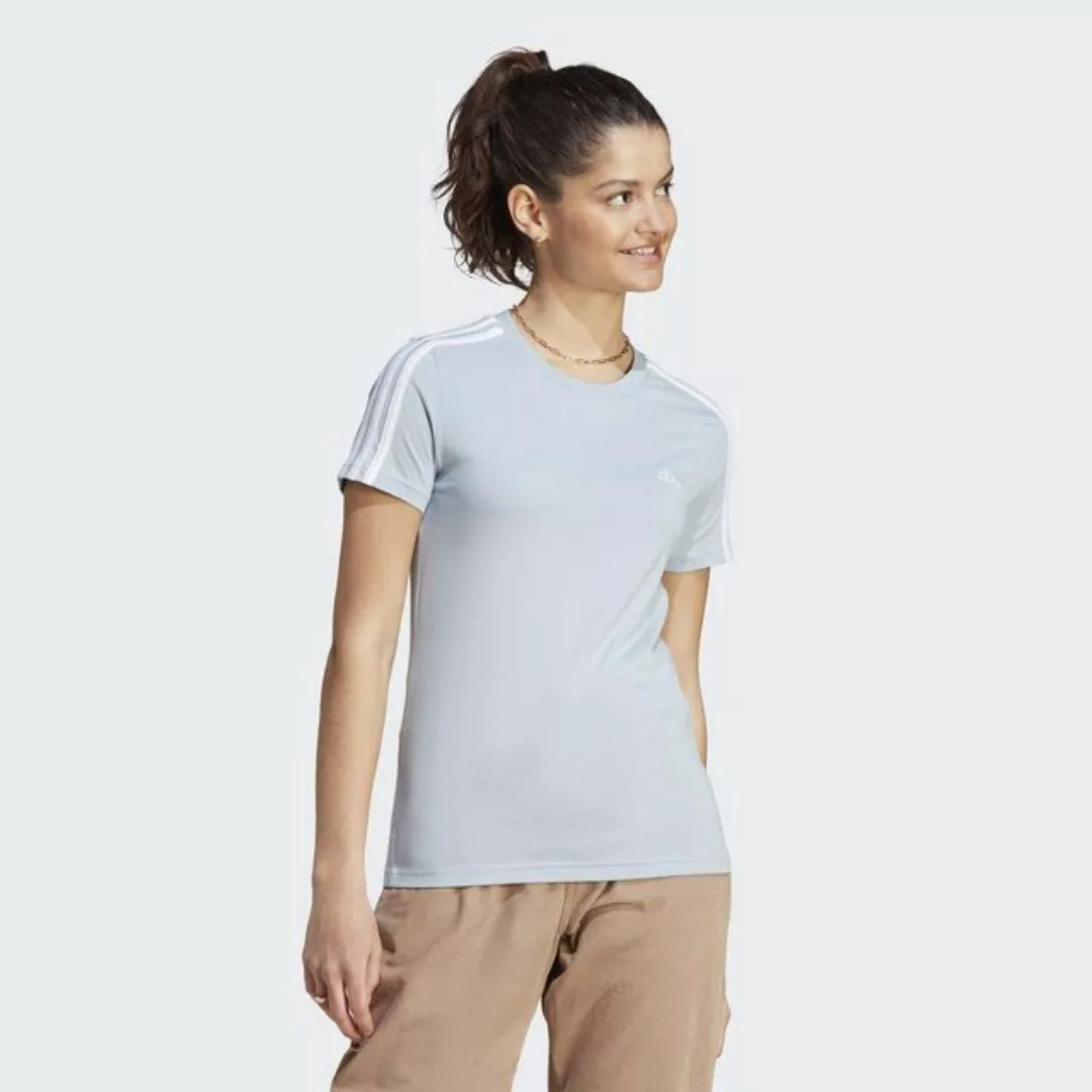 adidas Sportswear T-Shirt LOUNGEWEAR ESSENTIALS SLIM 3-STREIFEN T-SHIRT günstig online kaufen
