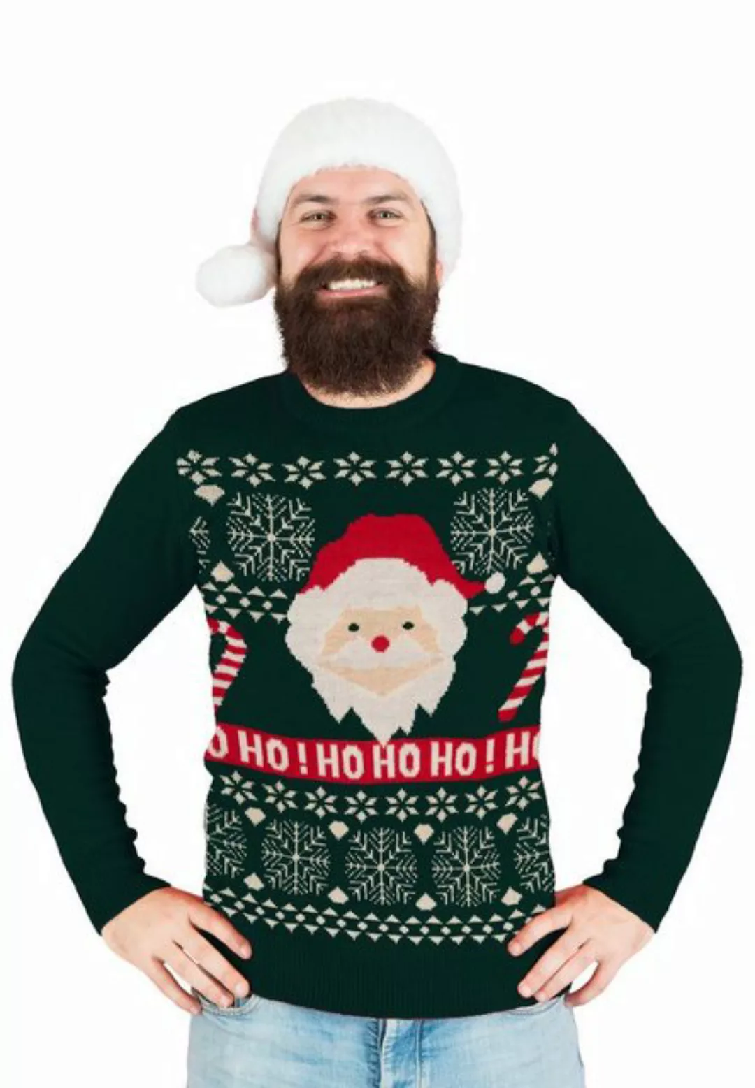 United Labels® Weihnachtspullover Weihnachtsmann Ugly Christmas Sweater günstig online kaufen