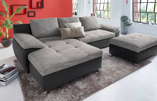 sit&more Ecksofa Labene, wahlweise mit Bettfunktion und Bettkasten, inkl. R günstig online kaufen