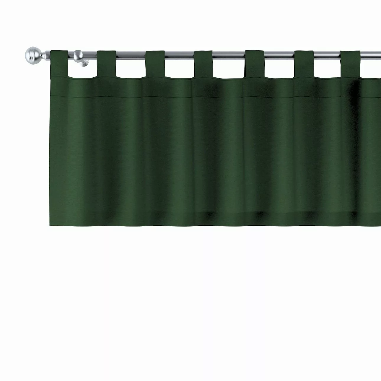 Kurzgardine mit Schlaufen, dunkelgrün, 390 x 40 cm, Quadro (144-33) günstig online kaufen