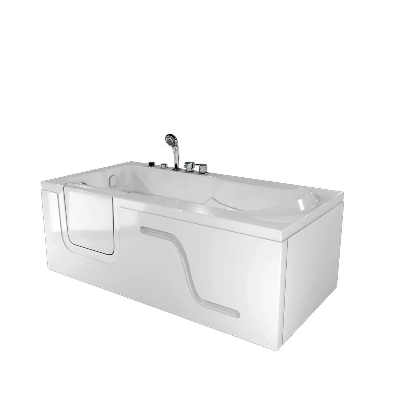 AcquaVapore Whirlpool Seniorenwanne mit Tür S17-WP-R 75x150cm günstig online kaufen