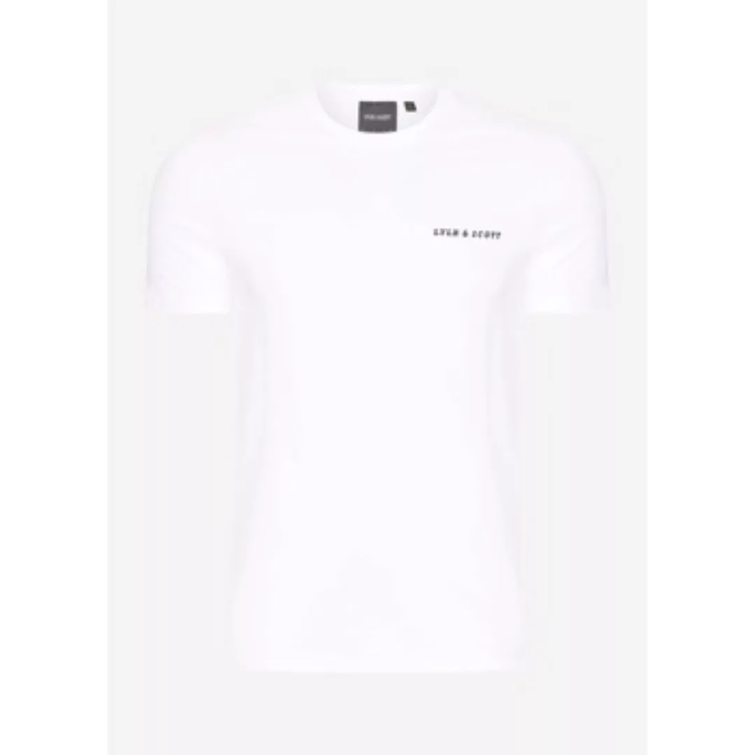 Lyle & Scott  T-Shirts & Poloshirts Embroidered t-shirt - white jet black günstig online kaufen