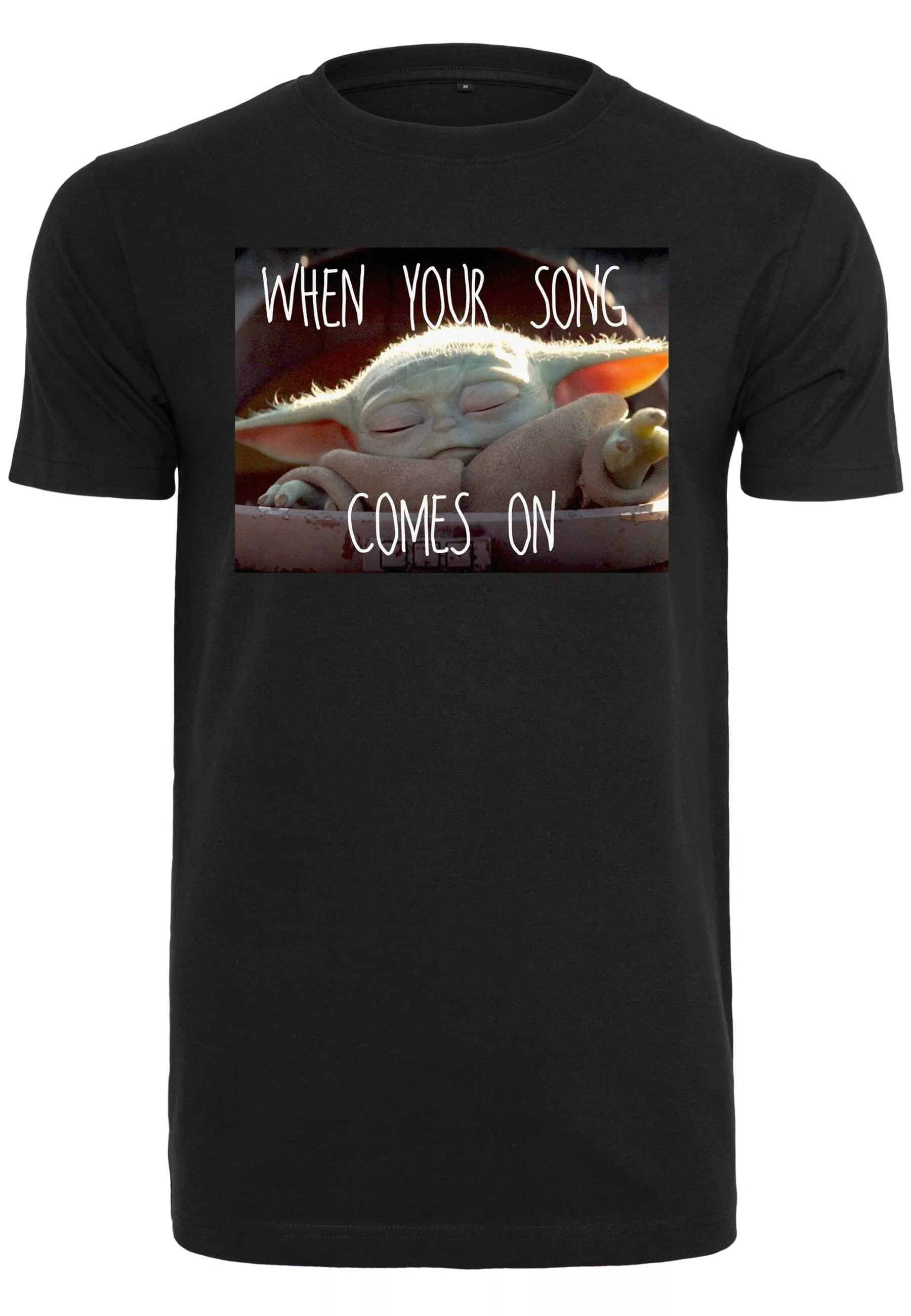 Merchcode T-Shirt "Merchcode Herren Baby Yoda Song Tee" günstig online kaufen