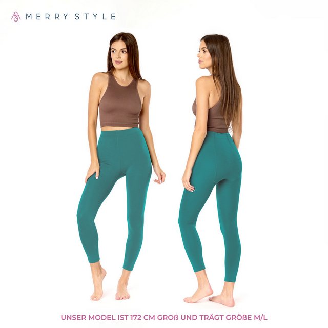 Merry Style Leggings Thermo Leggings Damen Gefütterte Thermoleggings Winter günstig online kaufen