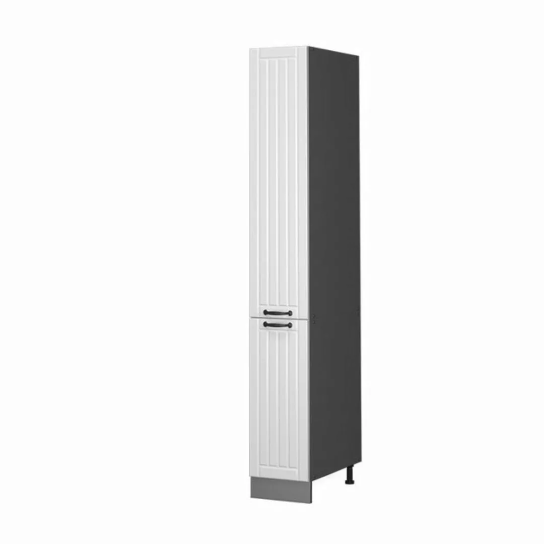 Vicco Hochschrank Fame-Line, Anthrazit/Weiß, 30 cm Adjustable Feet günstig online kaufen