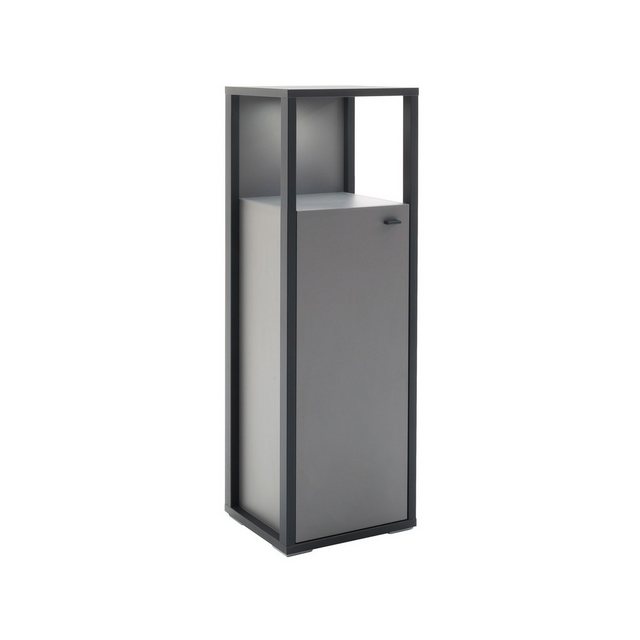 expendio Vitrine Larus 6 Royal Grey Melamin / anthrazit Dekor 40x121x37 cm günstig online kaufen