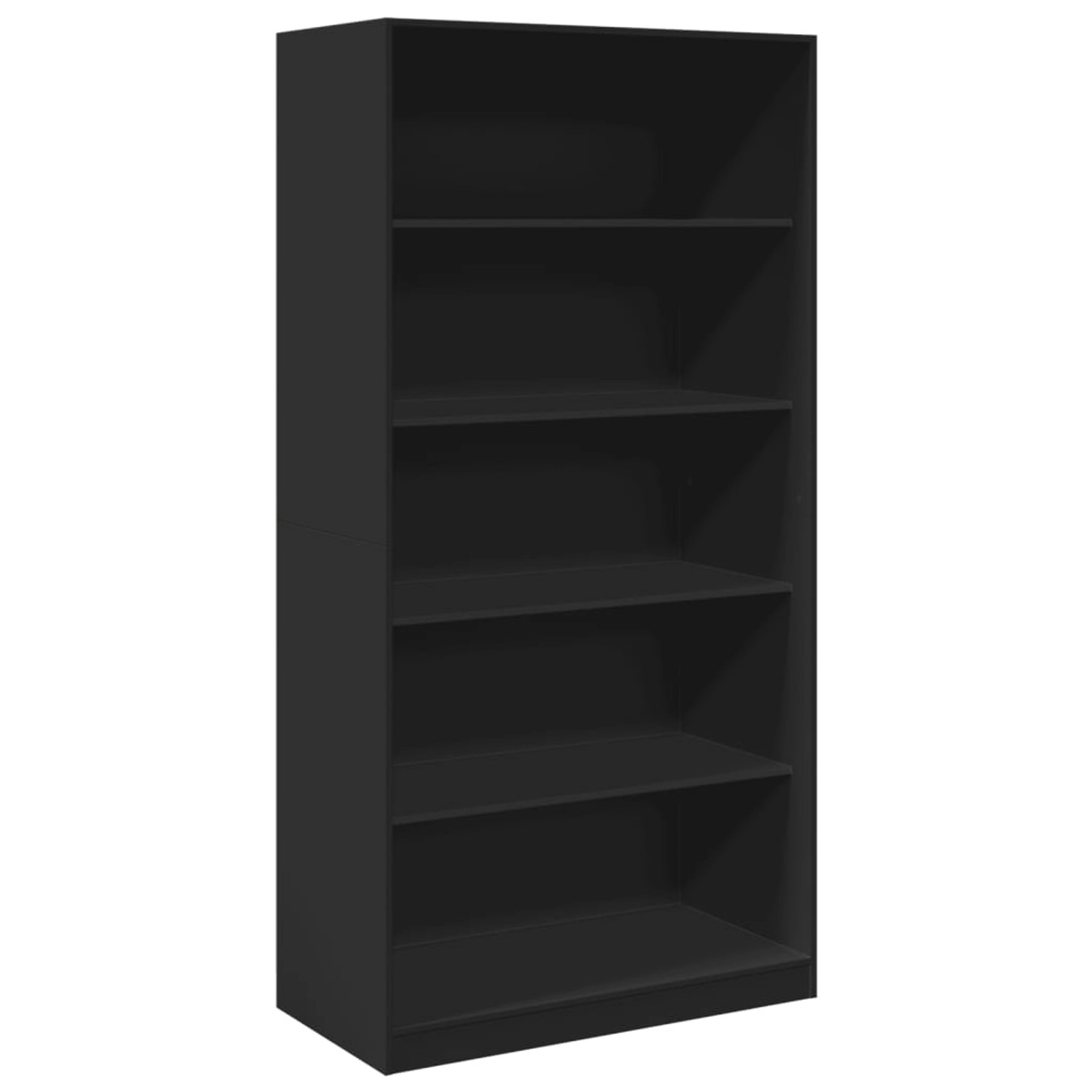 vidaXL Kleiderschrank Schwarz 100x50x200 cm Holzwerkstoff Modell 3 günstig online kaufen