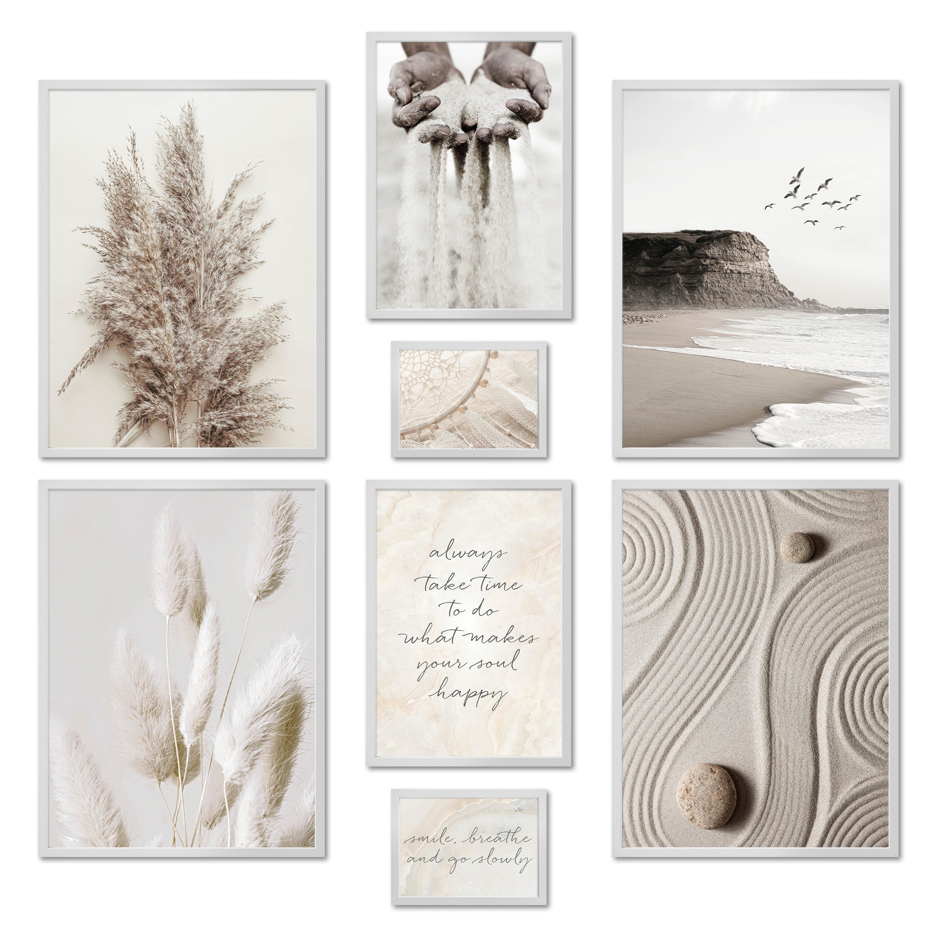 ARTFAVES Bilder-Collage Poster Set - BEIGE günstig online kaufen