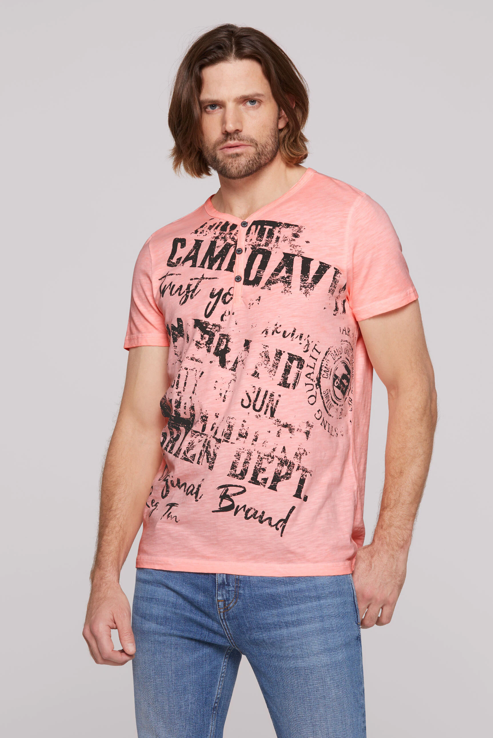 CAMP DAVID V-Shirt, aus Baumwolle günstig online kaufen