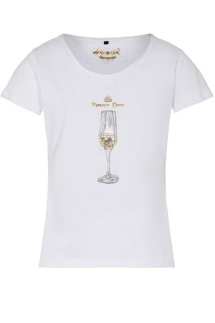 Hangowear Trachtenshirt Trachtenshirt Damen - PROSECCO QUEEN - weiß günstig online kaufen