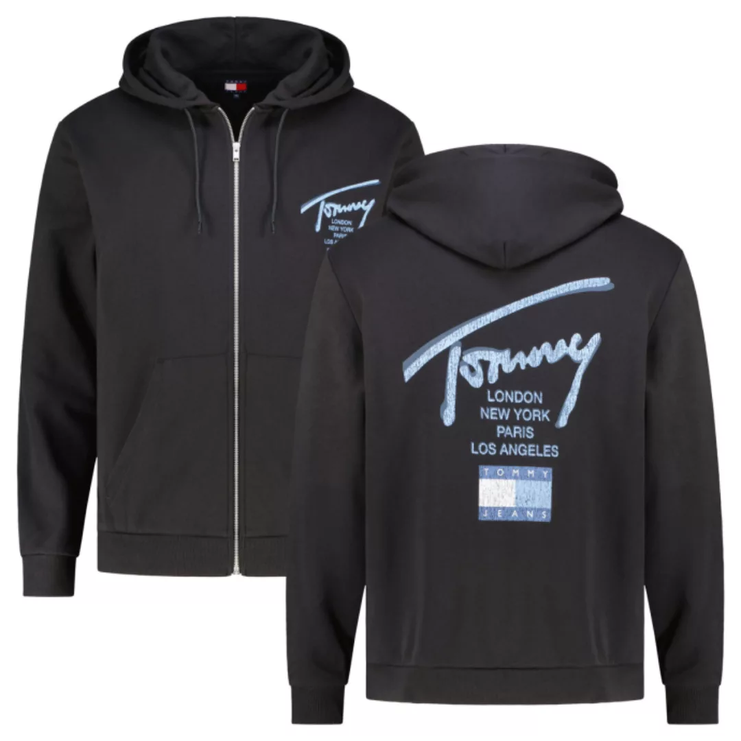 Tommy Jeans Sweatjacke mit Print auf Vorder- und Rückseite günstig online kaufen