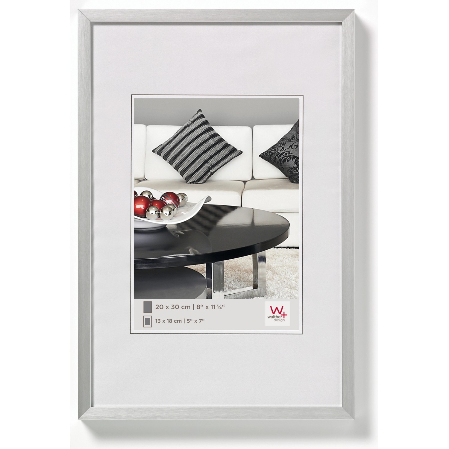 walther design Chair Aluminium Bilderrahmen Silber 40x50 cm AJ050S günstig online kaufen