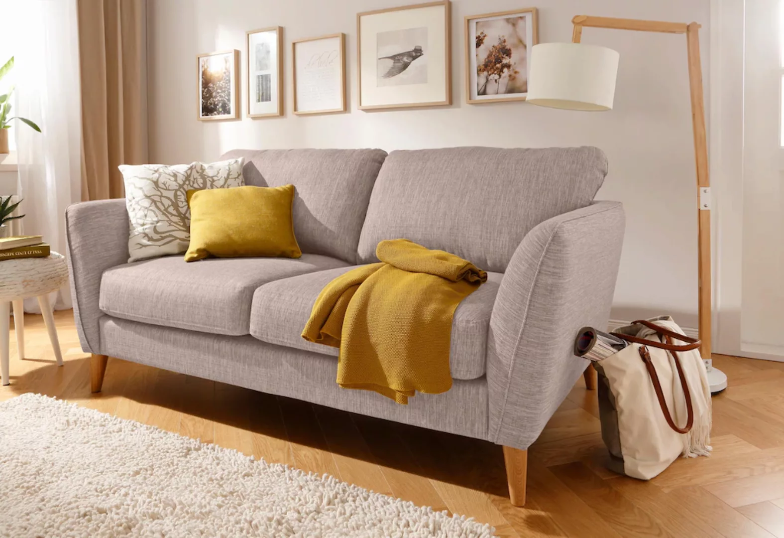 Home affaire 2-Sitzer »MARSEILLE Sofa 170 cm«, mit Massivholzbeinen aus Eic günstig online kaufen