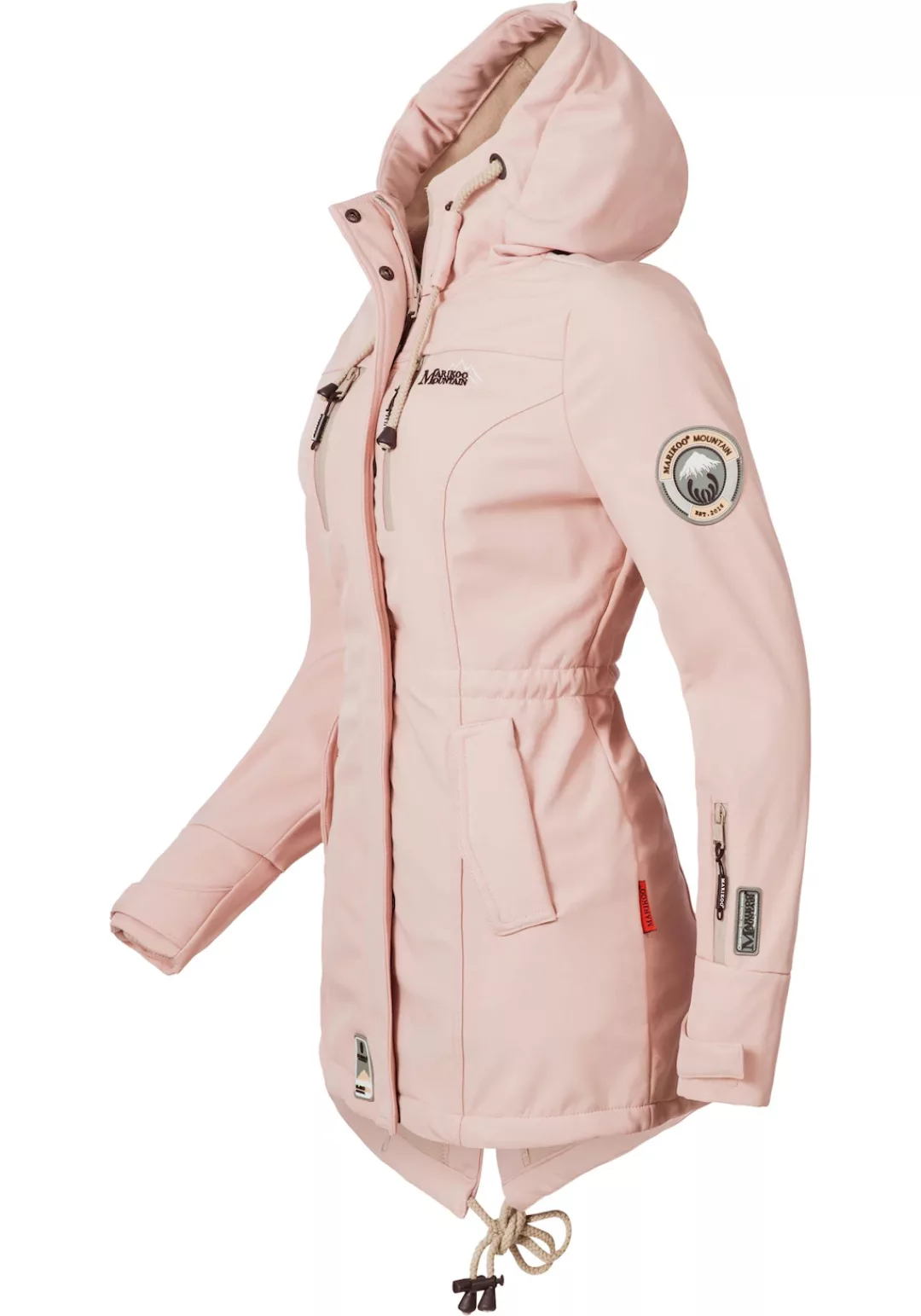 Marikoo Funktionsmantel "Zimtzicke", sportlicher Softshell Parka mit Kapuze günstig online kaufen