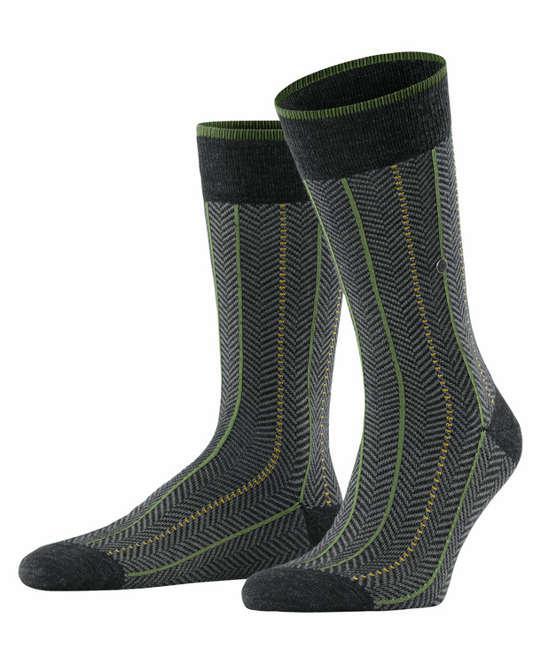 Burlington Cosy Herringbone Herren Socken, 40-46, Schwarz, Ajour, Schurwoll günstig online kaufen