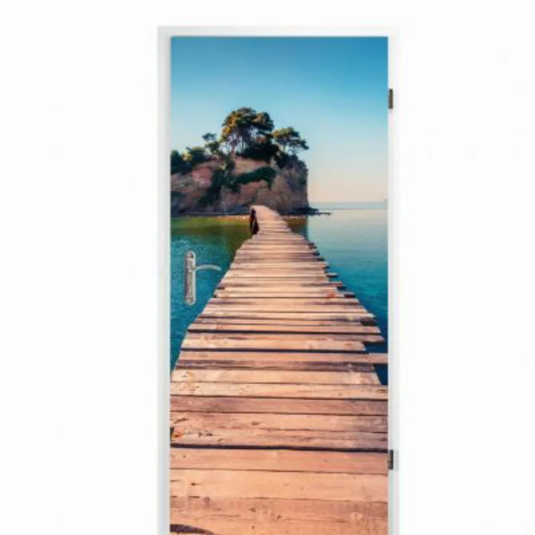 nikima Türbild TB-01 selbstklebendes Türbild – Holzsteg (16,66 €/m²) Klebef günstig online kaufen