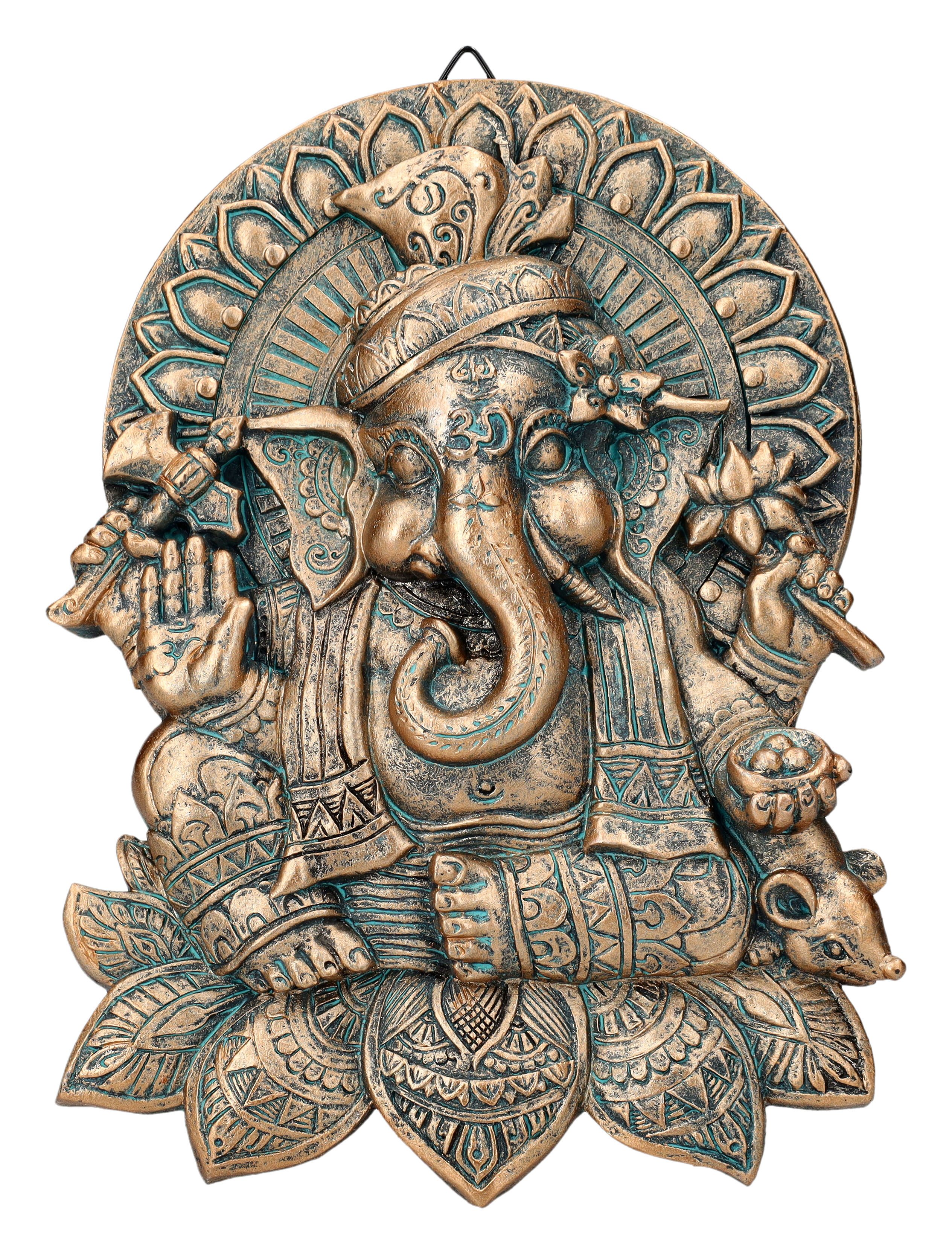 Figuren Shop GmbH Dekoobjekt Ganesha Relief günstig online kaufen