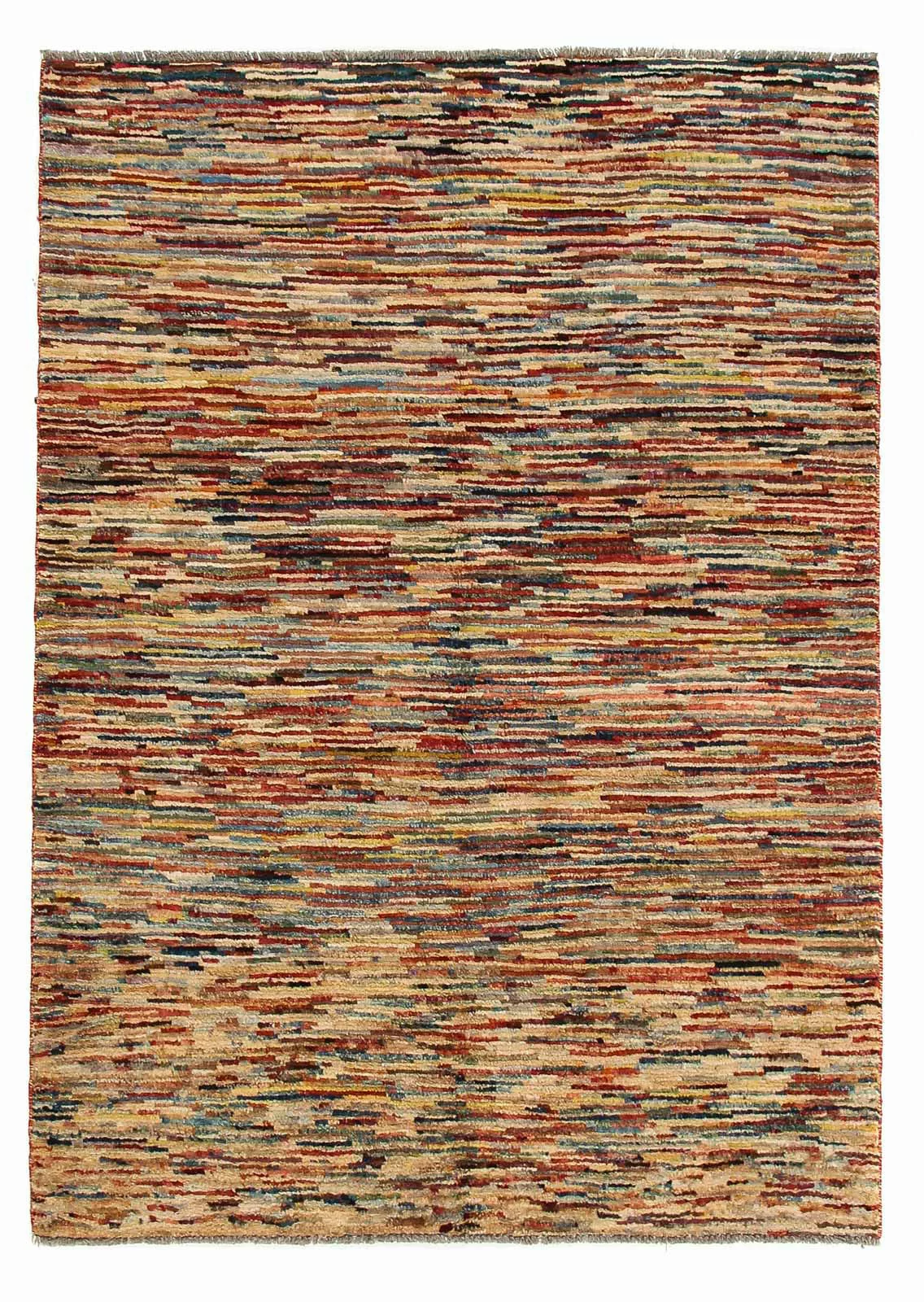 morgenland Wollteppich »Streifen Multicolore 172 x 127 cm«, rechteckig, Han günstig online kaufen