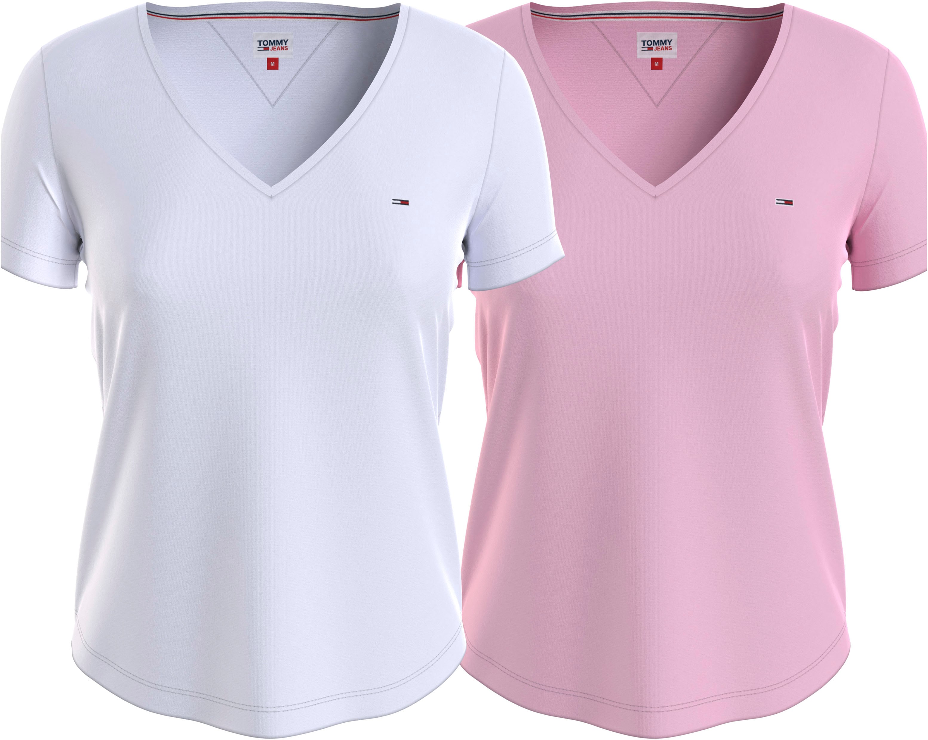 Tommy Jeans V-Shirt TJW 2PACK SLIM SOFT V NECK TEE (Packung, 2-tlg., 2er-Pa günstig online kaufen