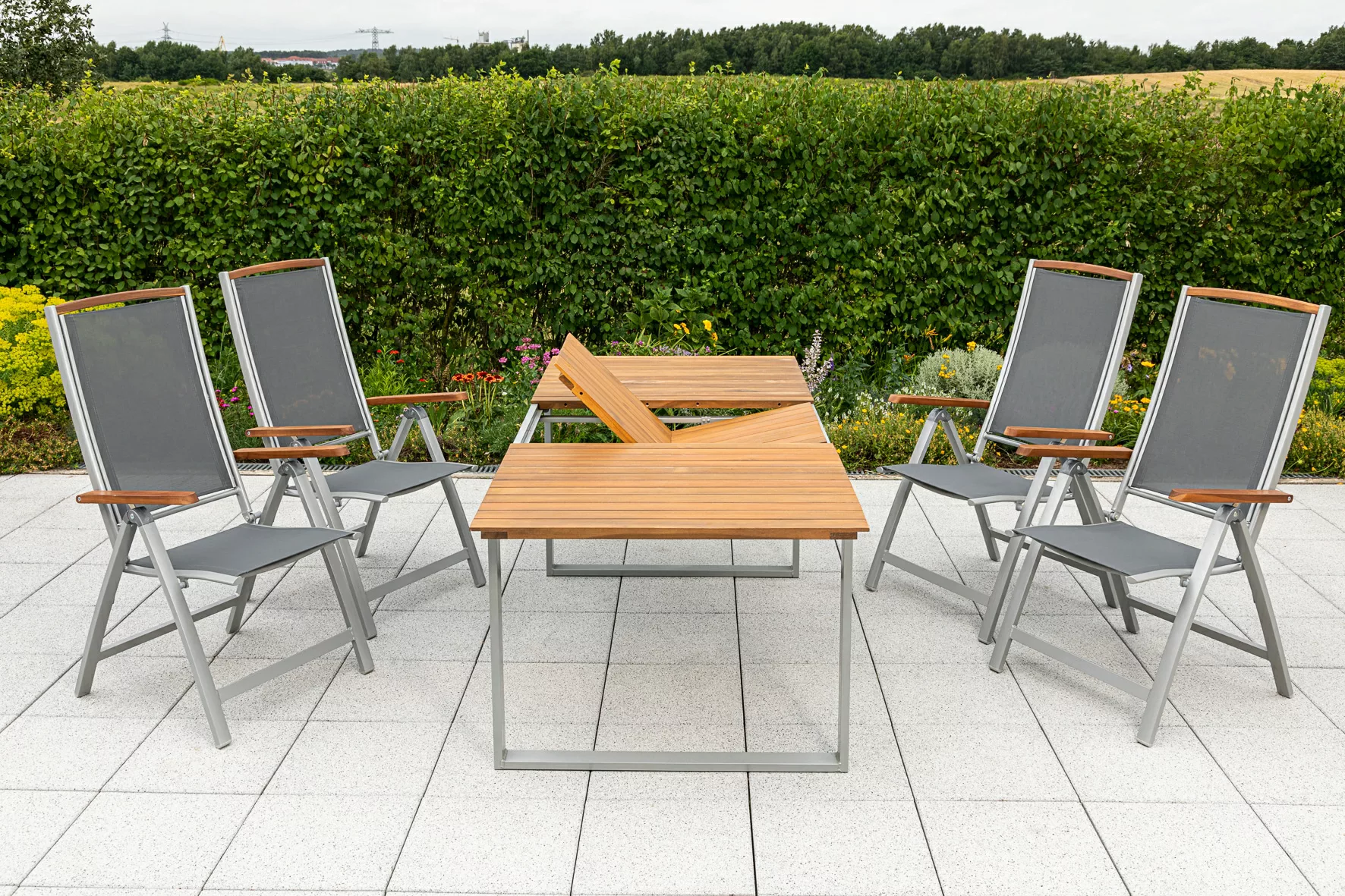 MERXX Garten-Essgruppe ""Siena"", (Set, 5 tlg., 5-fach verstellbare Rückenl günstig online kaufen