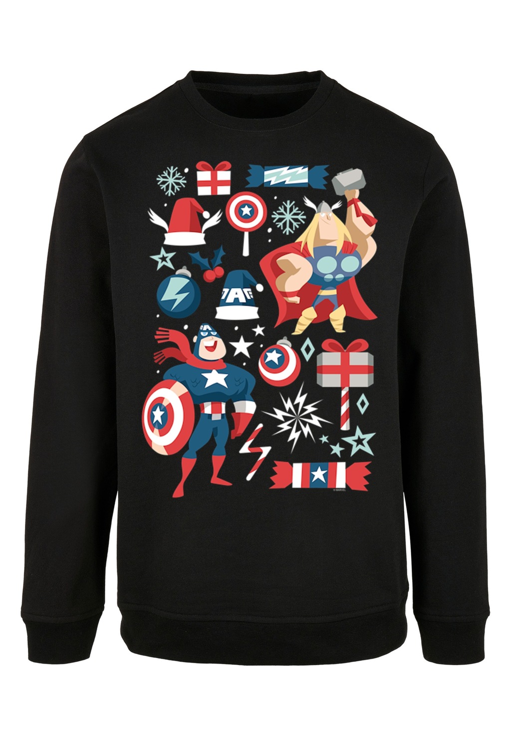 F4NT4STIC Kapuzenpullover "Marvel Thor und Captain America christmas", Prin günstig online kaufen