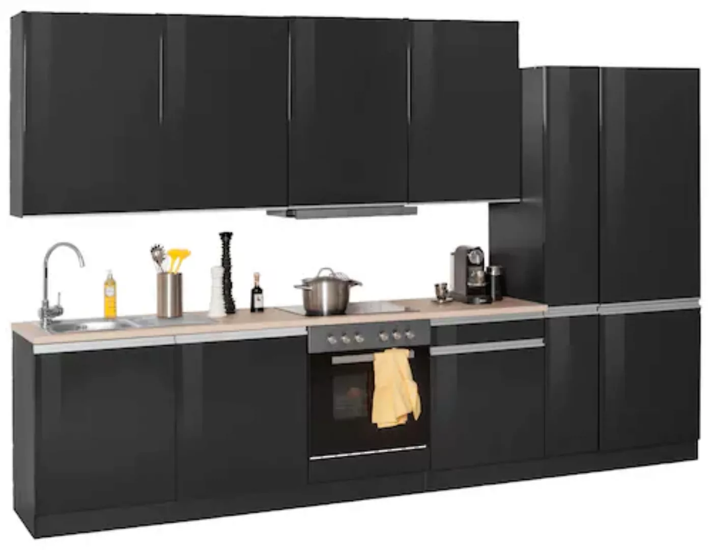 KOCHSTATION Küchenzeile »KS-Ohio«, mit E-Geräten, Breite 330 cm günstig online kaufen