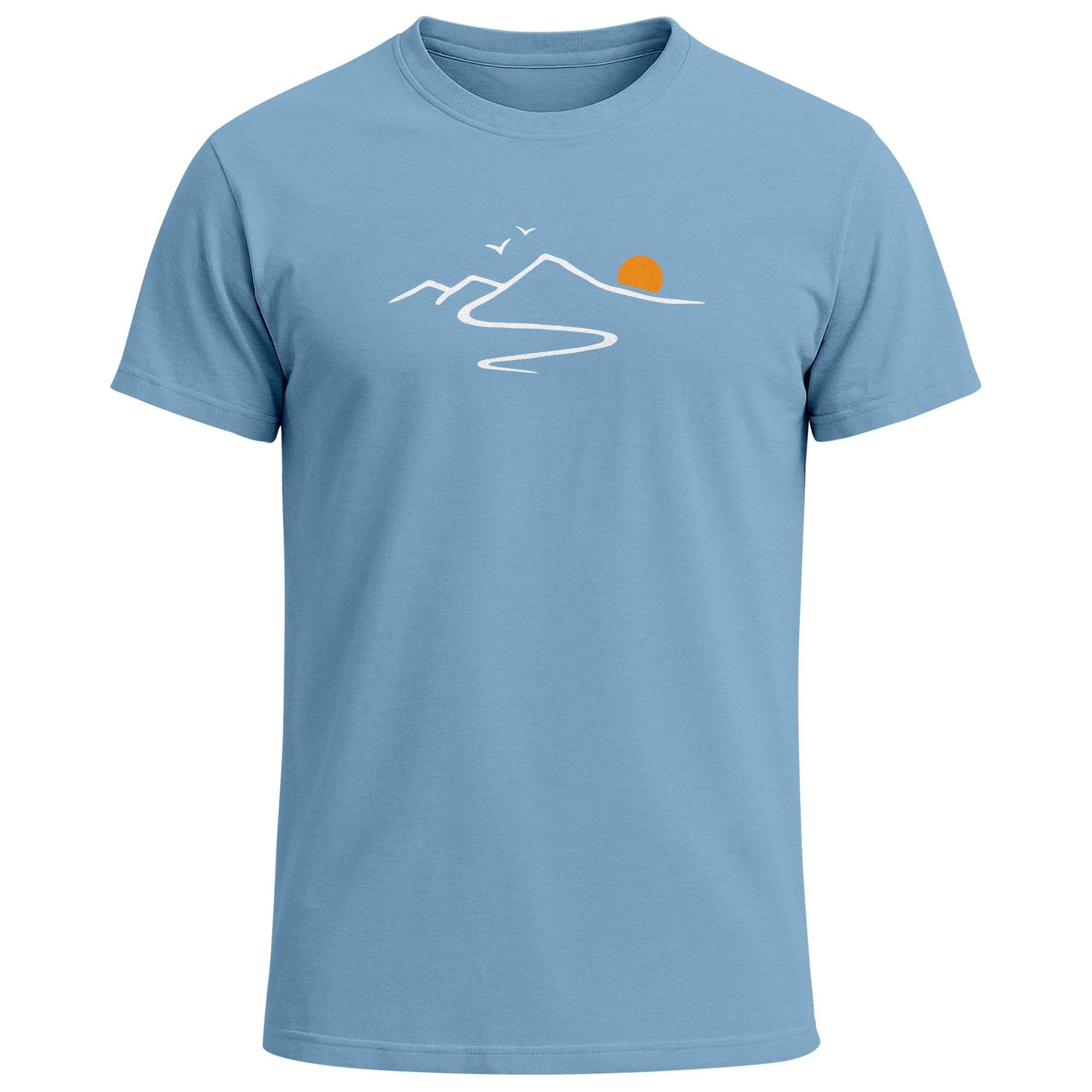 Neverless Print-Shirt Herren T-Shirt Frontprint minimalistische günstig online kaufen