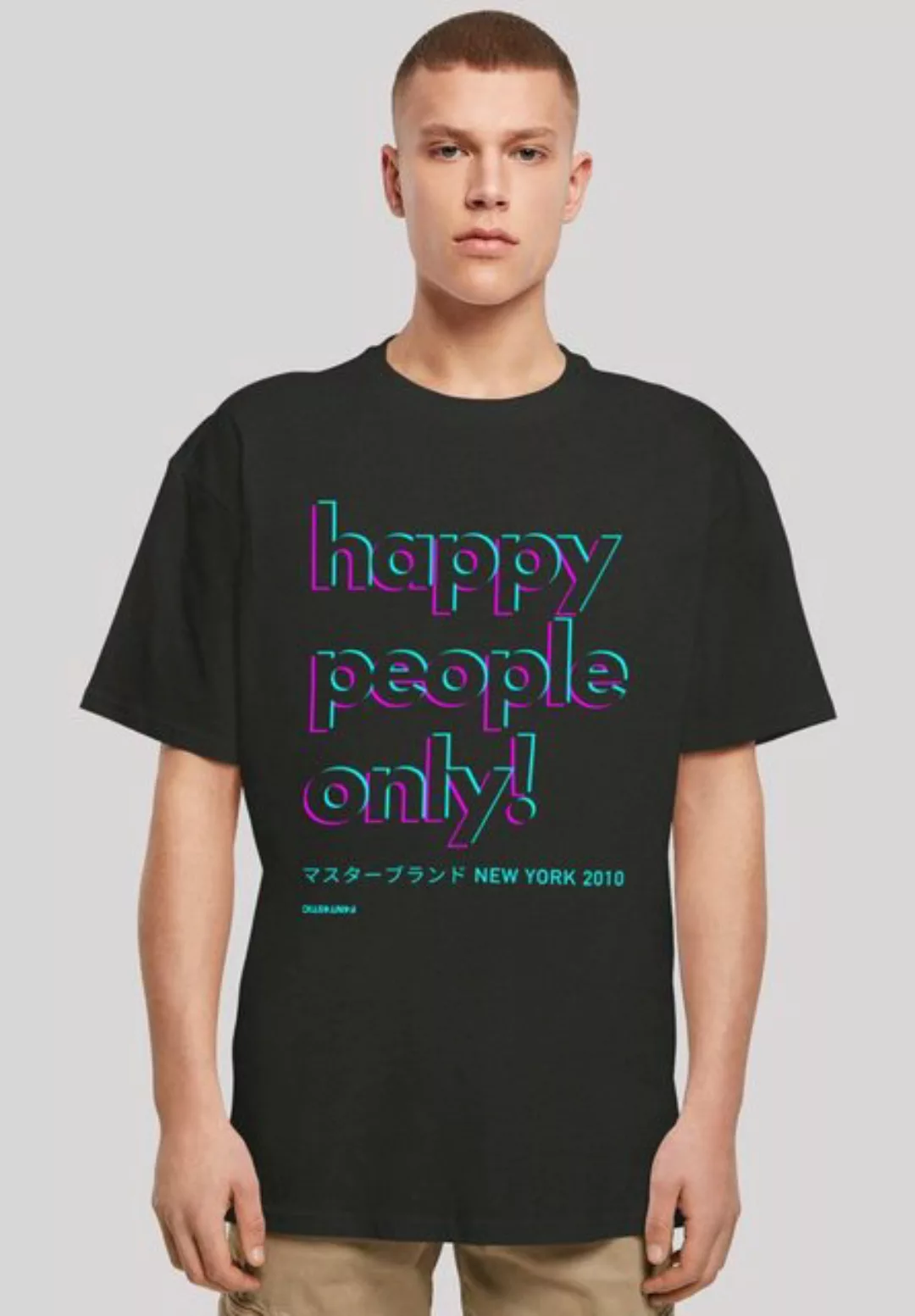 F4NT4STIC T-Shirt Happy people only New York Print günstig online kaufen