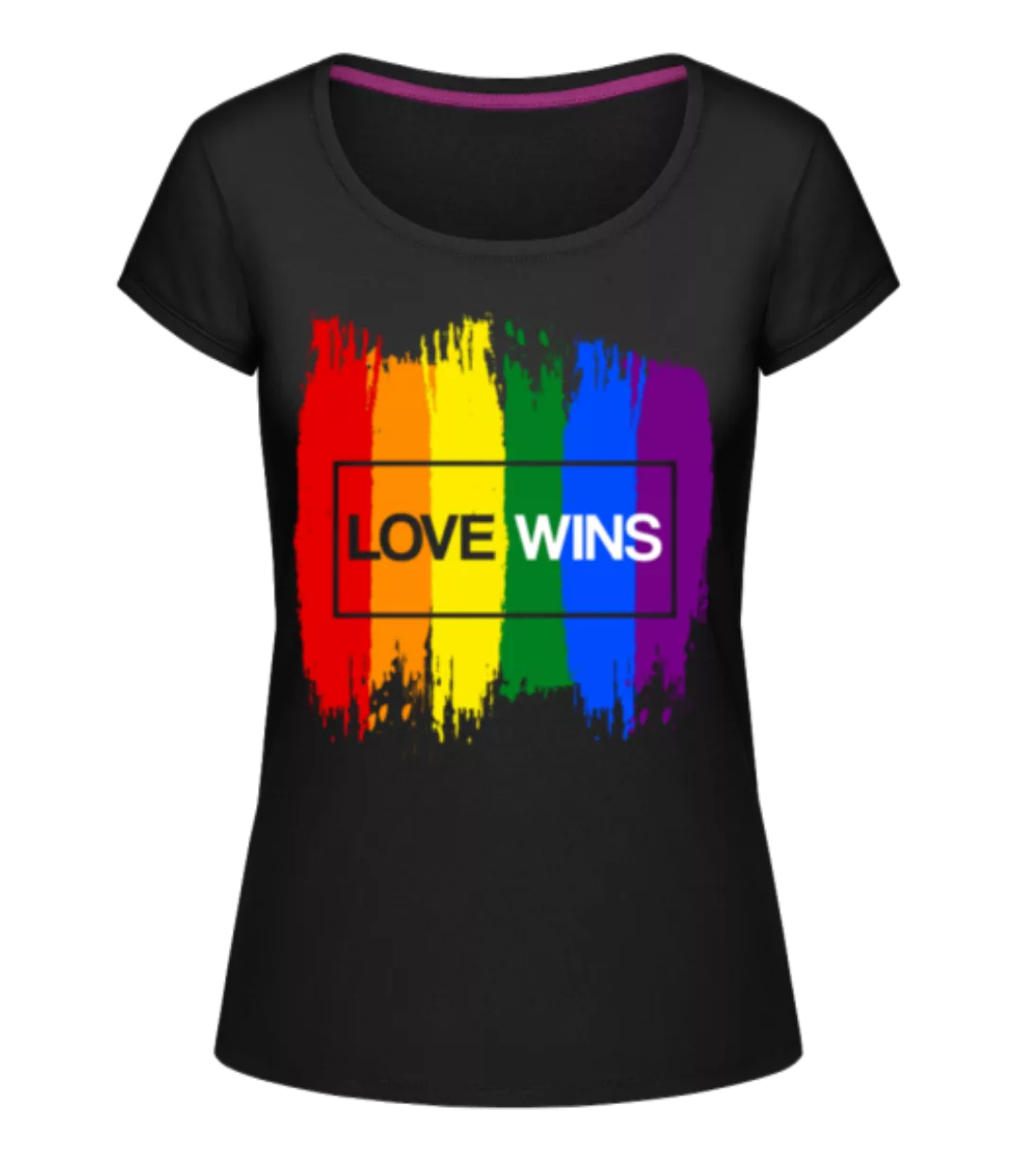 LGBTQ Love Wins · Frauen T-Shirt U-Ausschnitt günstig online kaufen
