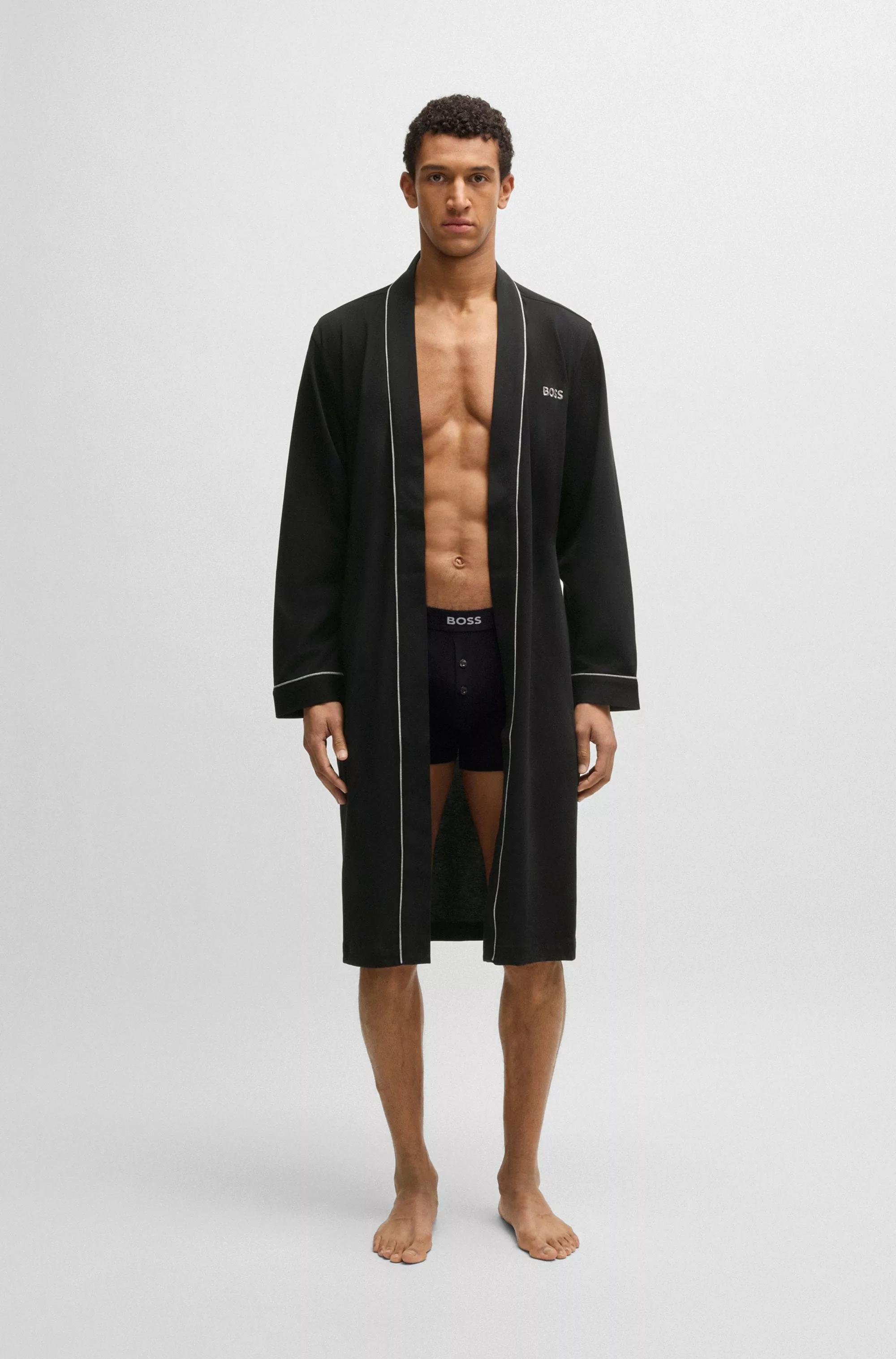 BOSS Morgenmantel "Kimono BM", mit Logostickerei günstig online kaufen