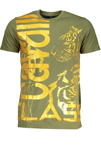 Cavalli Class T-Shirt Stylisches Kurzarm Herren T-Shirt in Grün mit günstig online kaufen