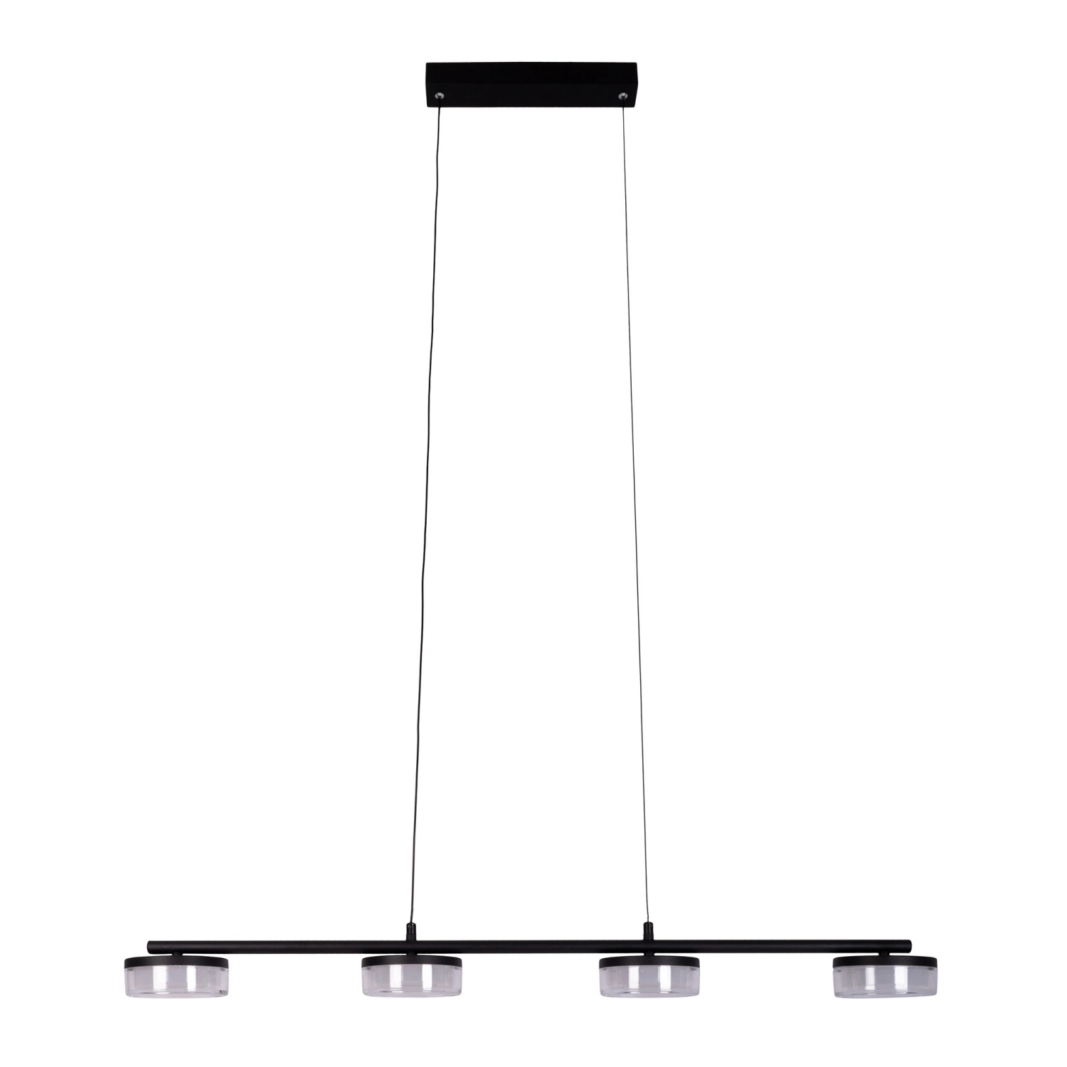 Näve LED-Pendelleuchte Cimo Schwarz 150 cm x 96 cm x 12 cm 4er-Set günstig online kaufen