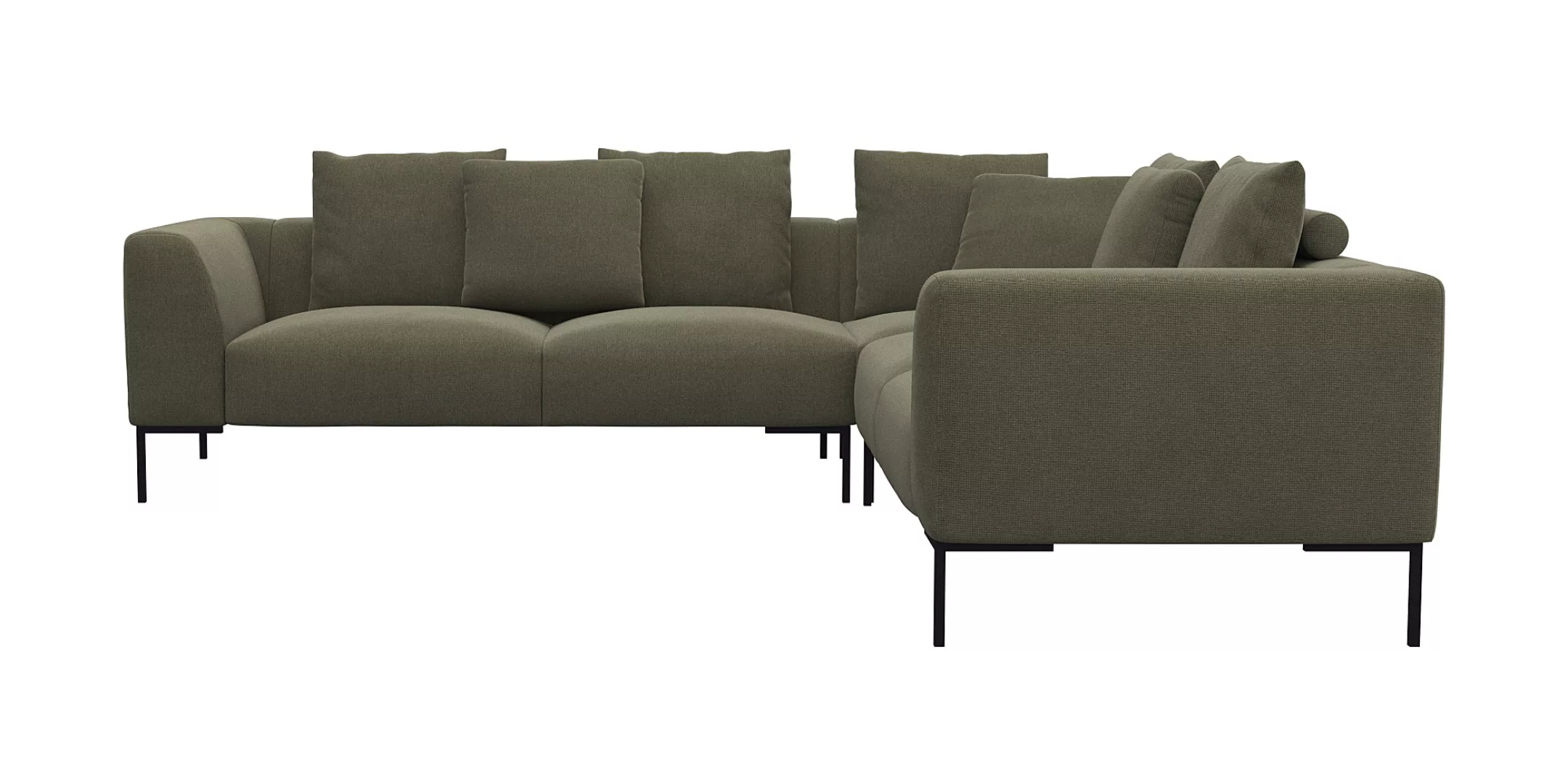 FLEXLUX Ecksofa »Sava gleichschenklig, Designsofa, bequem und komfortabel, günstig online kaufen