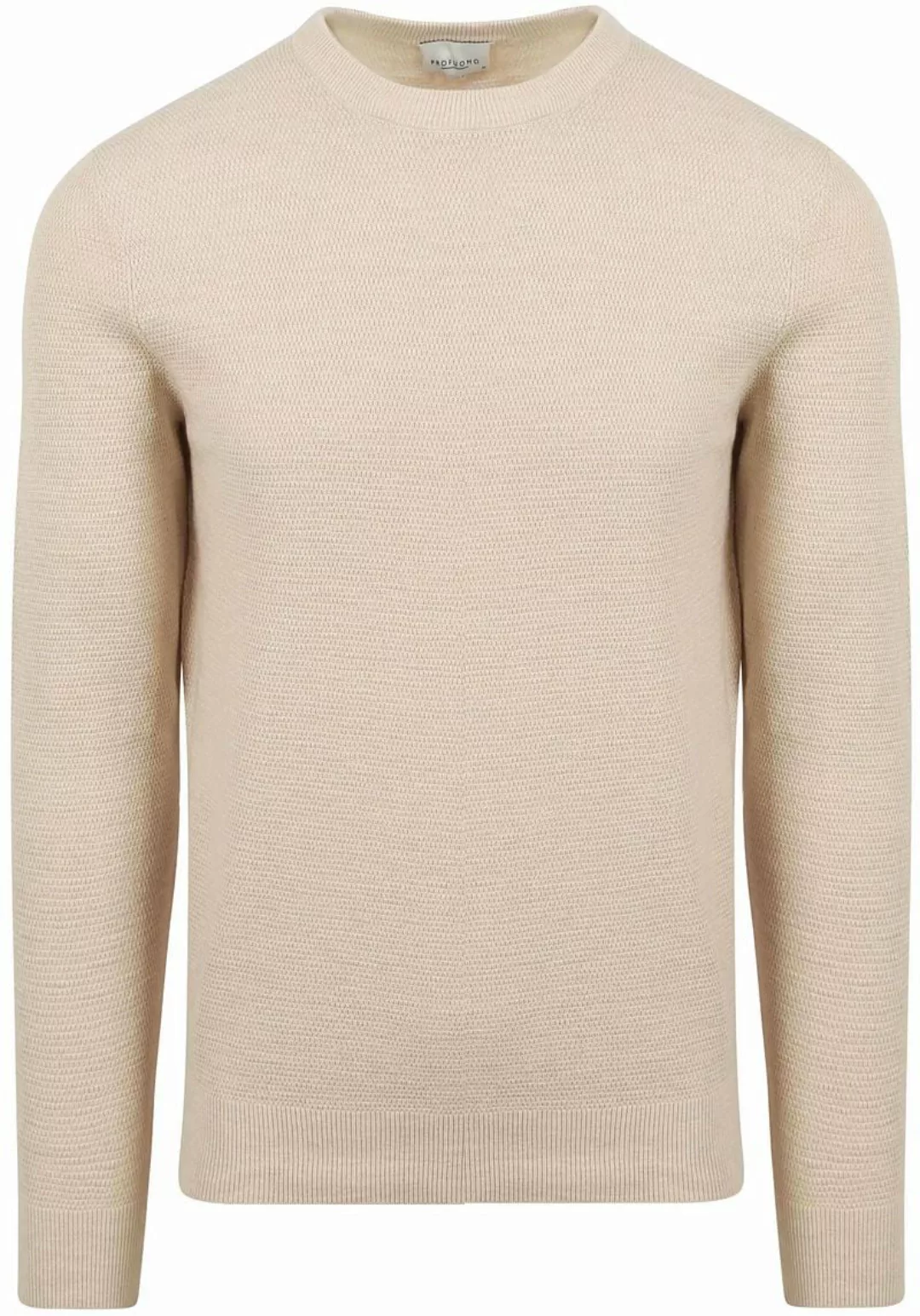 Profuomo Pullover Textured Ecru - Größe XL günstig online kaufen