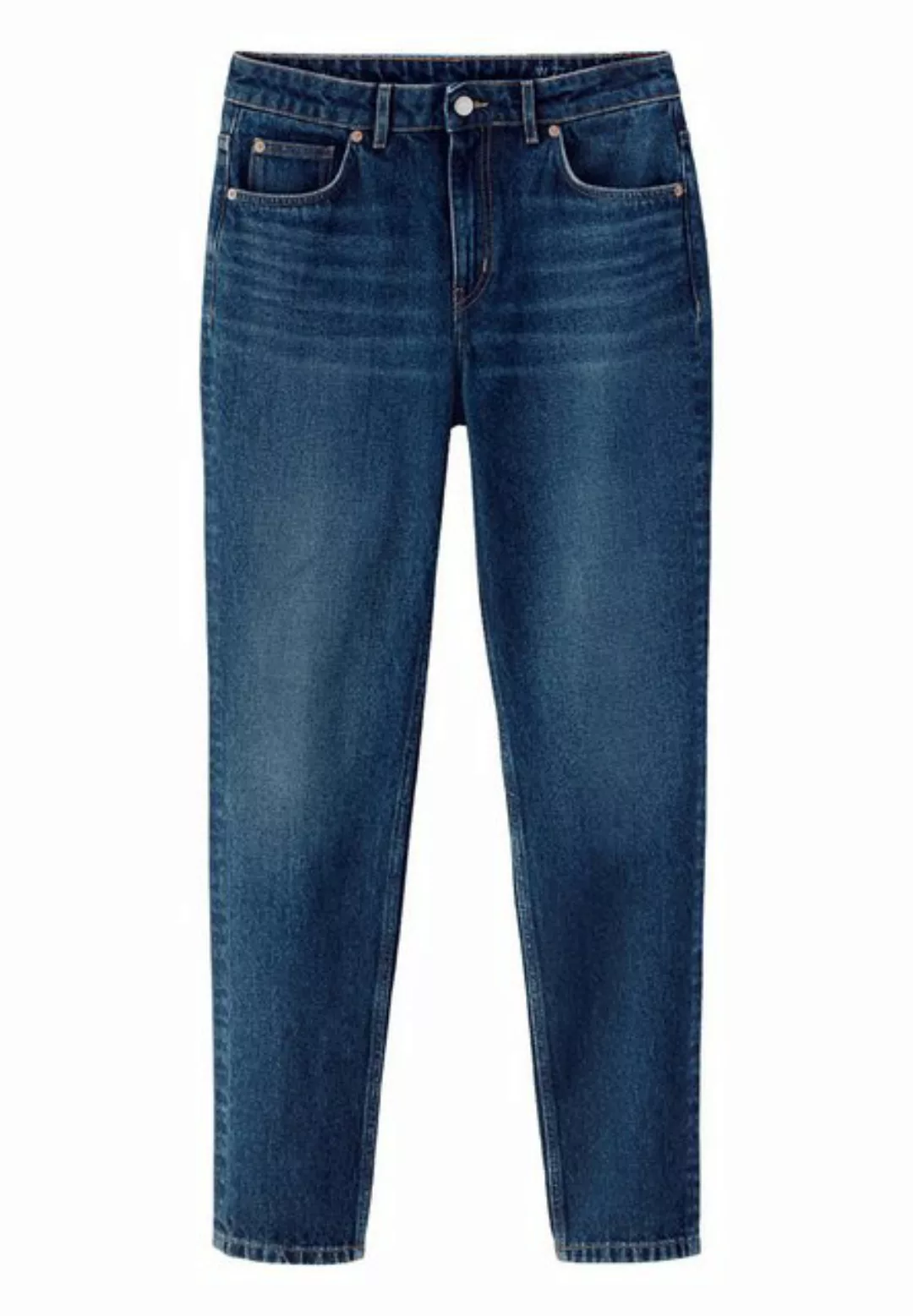 Hessnatur Bequeme Jeans HANNA High Rise Mom aus reinem Bio-Denim (1-tlg) HA günstig online kaufen