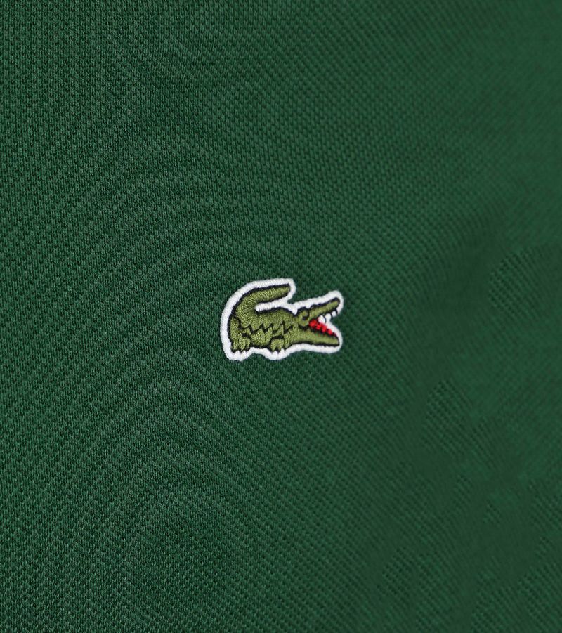 Lacoste Langarm-Poloshirt Grün - Größe M günstig online kaufen