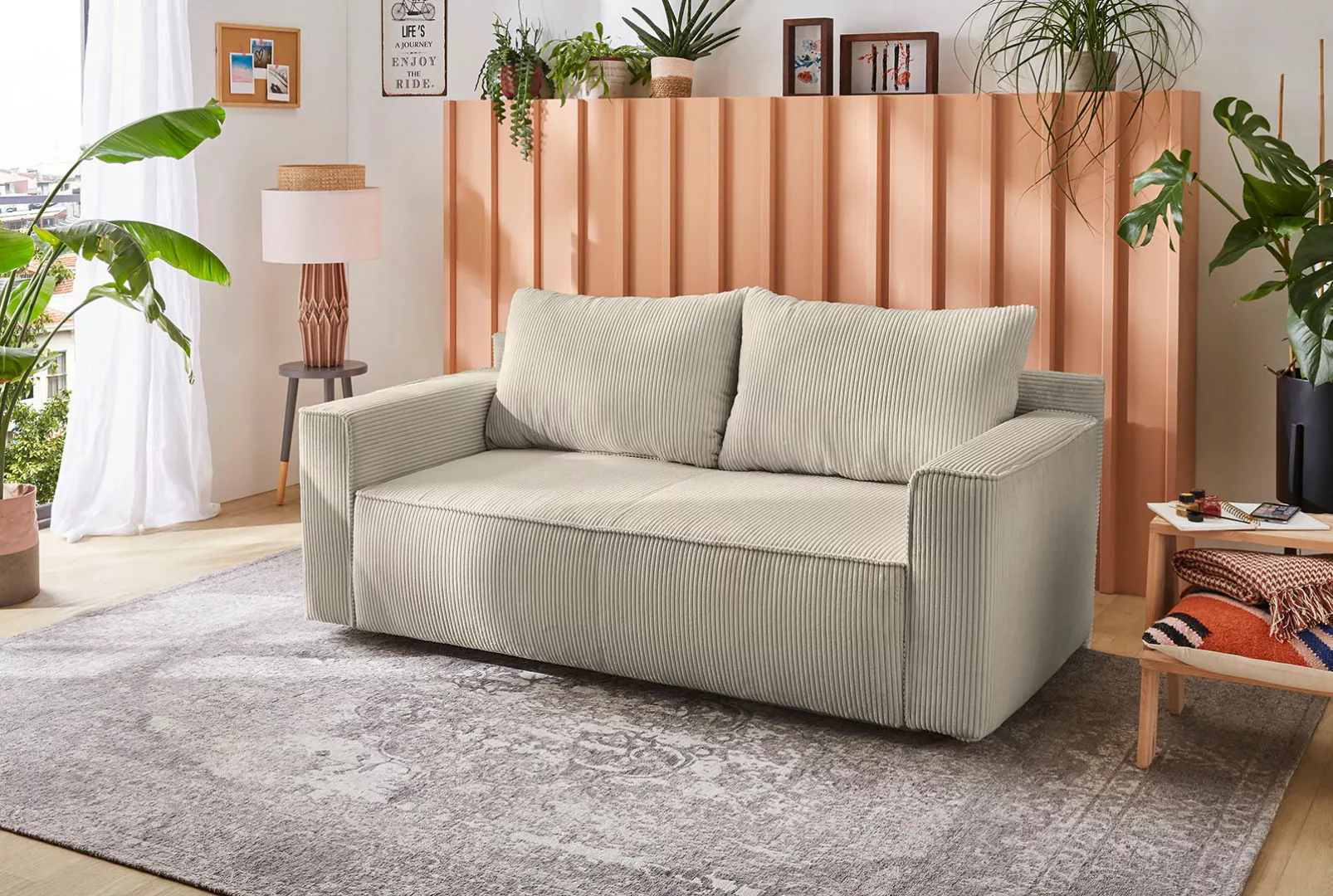 Jockenhöfer Gruppe Schlafsofa "Ron", Platzsparendes Sofa mit Gästebettfunkt günstig online kaufen