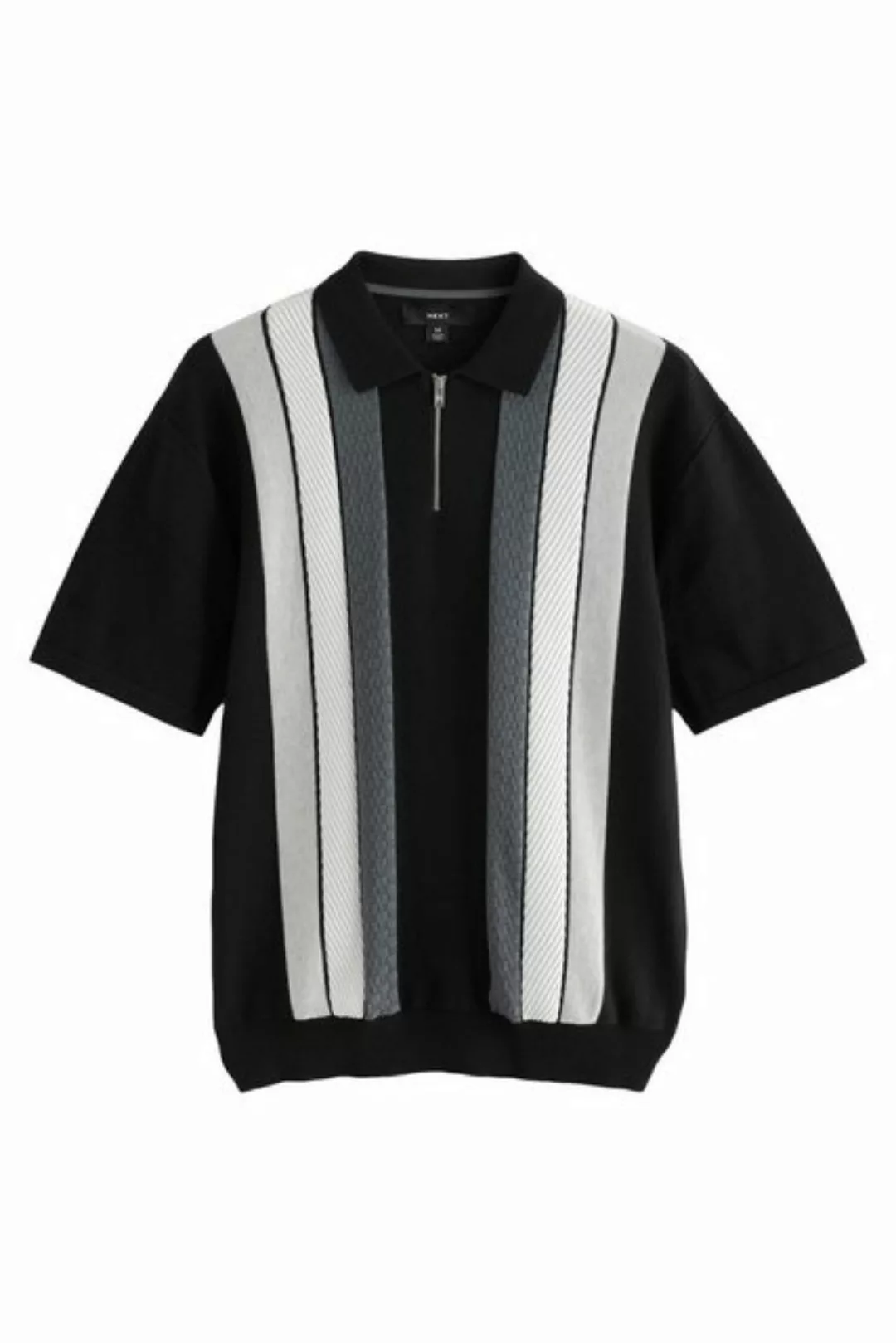 Next Poloshirt Regular Fit Strick-Poloshirt mit Streifen (1-tlg) günstig online kaufen