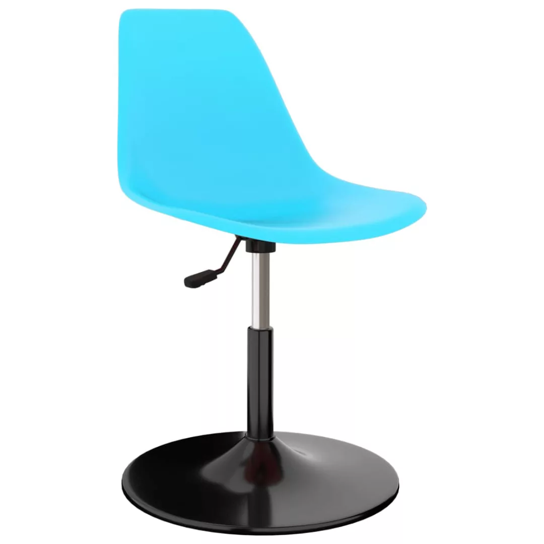 Drehbare Esszimmerstühle 2 Stk. Blau Pp günstig online kaufen