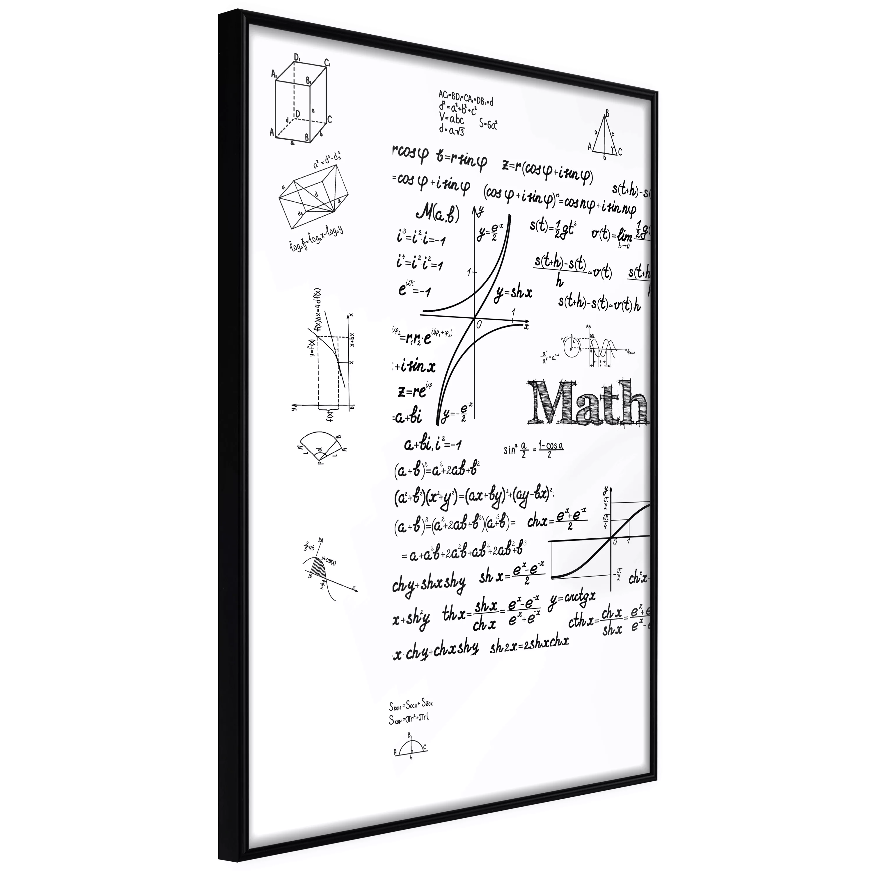 Poster - Math Formulas günstig online kaufen