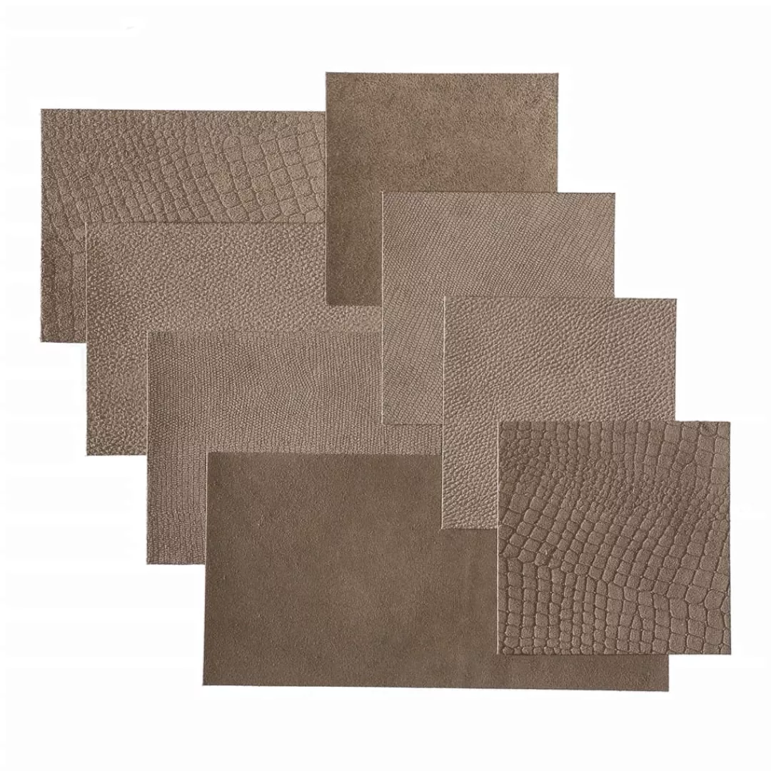 Wallart Leder-wandpaneele Argyle 32 Stk. Taupe günstig online kaufen