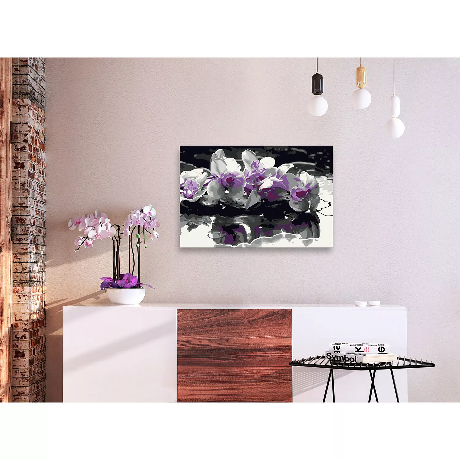 home24 Malen nach Zahlen - Violette Orchidee günstig online kaufen