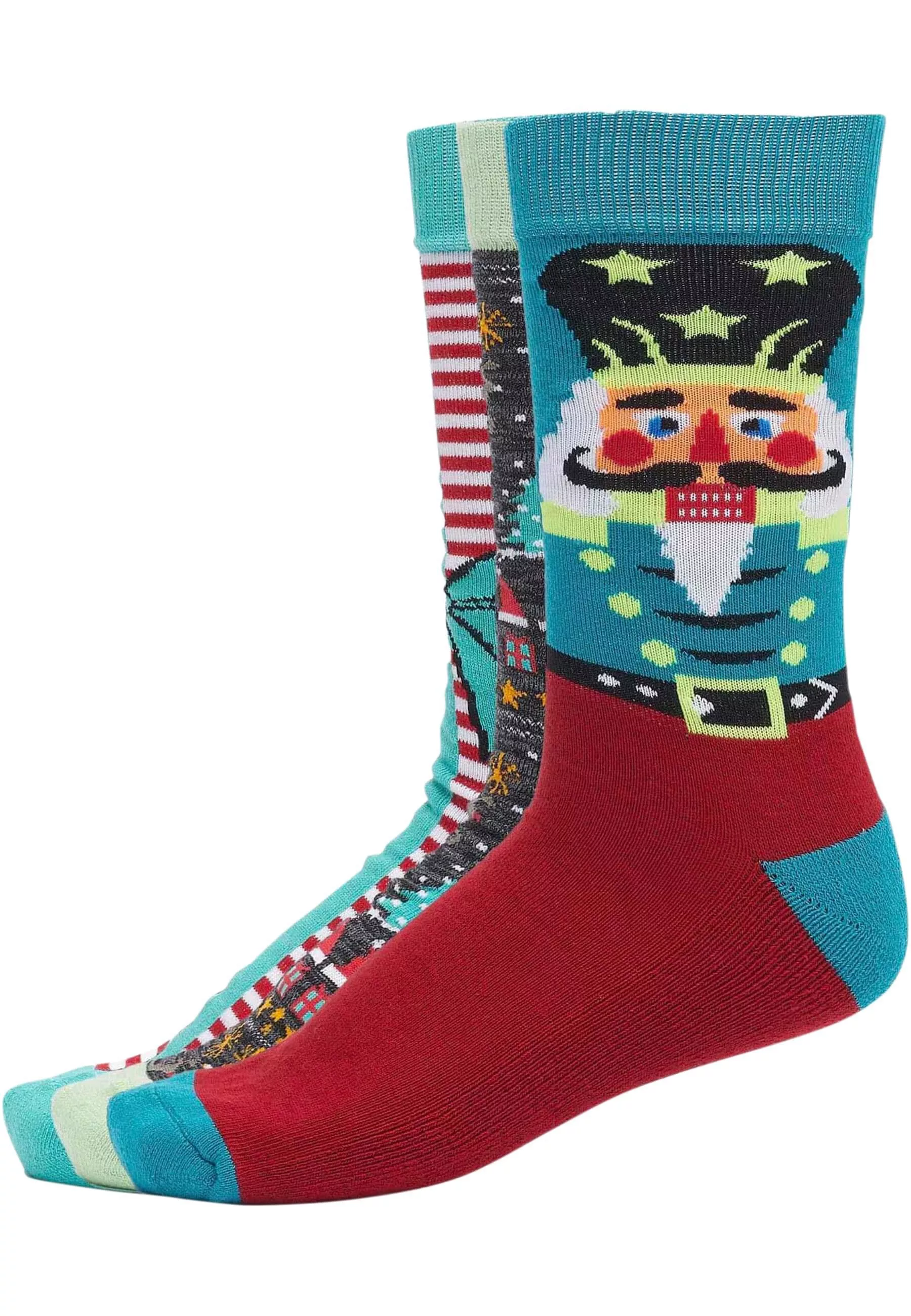 URBAN CLASSICS Basicsocken "Urban Classics Unisex Christmas Nutcracker Sock günstig online kaufen