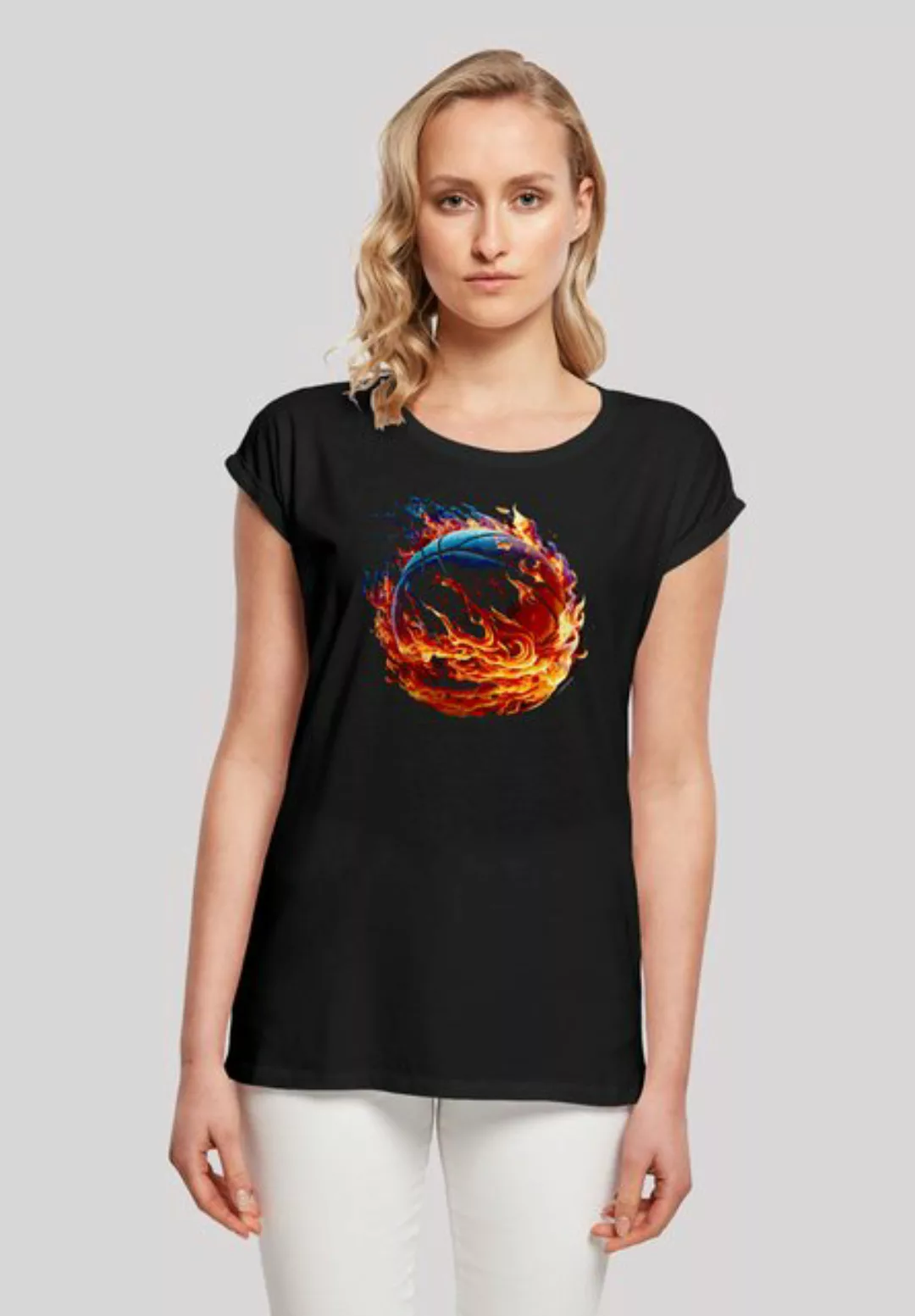 F4NT4STIC T-Shirt "Basketball On Fire Sport SHORT SLEEVE", Print günstig online kaufen