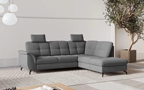 sit&more Ecksofa "Zora L-Form", wahlweise mit Bettfunktion und Bettkasten günstig online kaufen