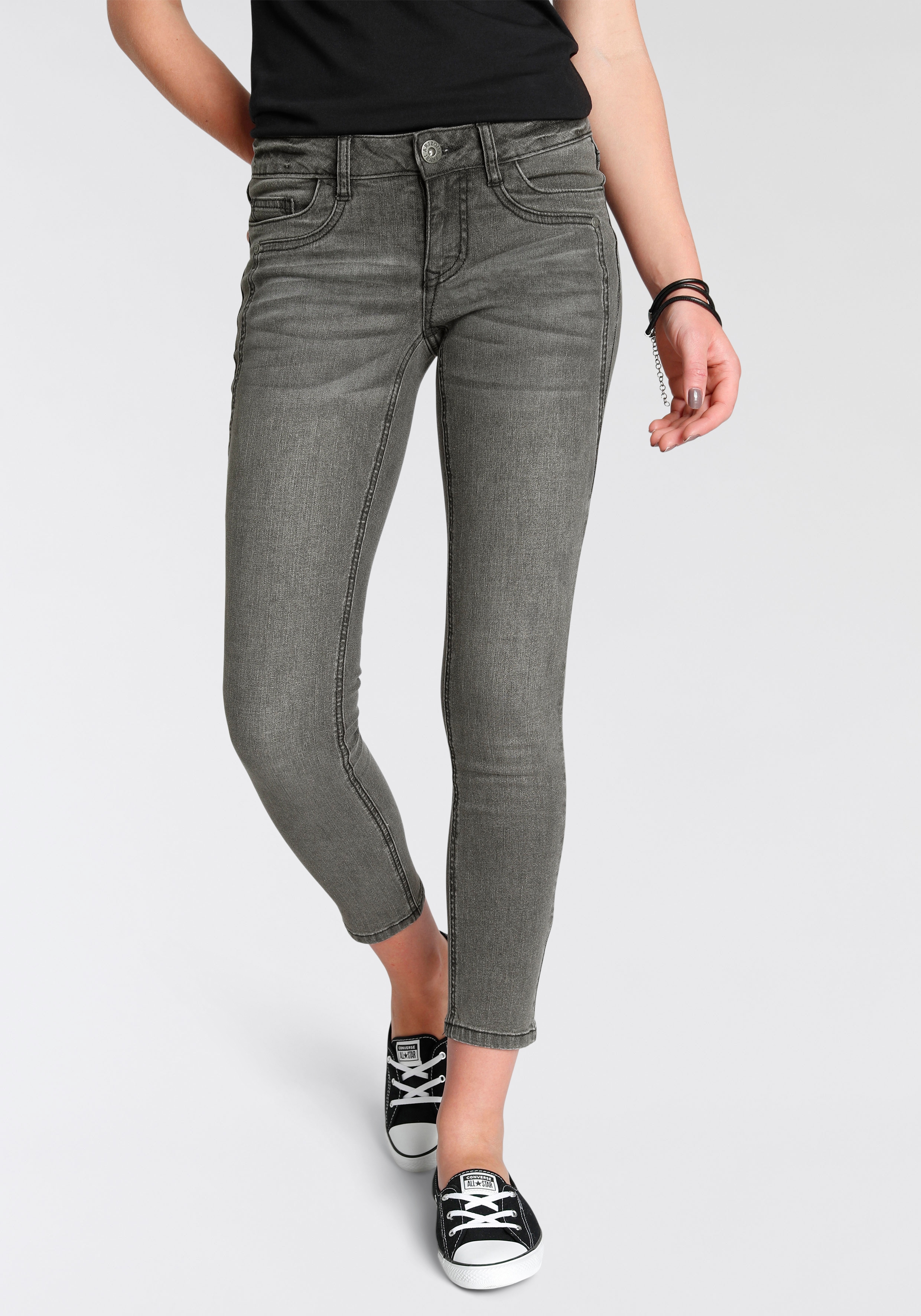 Arizona 7/8-Jeans "mit Keileinsätzen", Low Waist günstig online kaufen