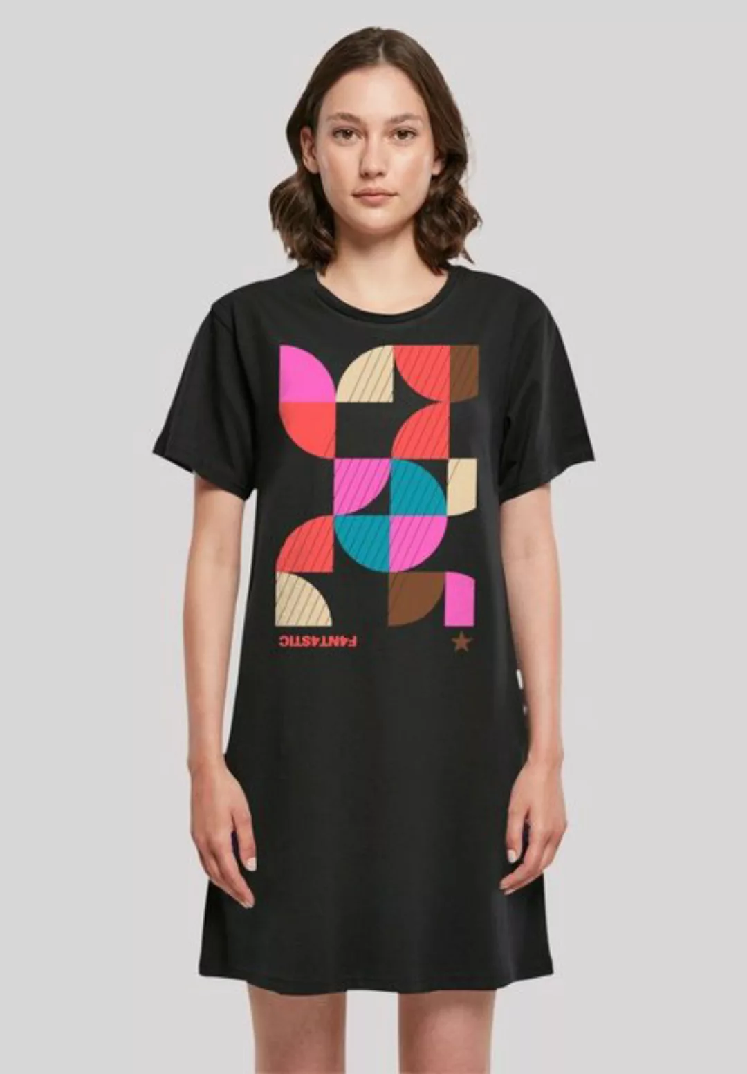 F4NT4STIC Shirtkleid Abstrakt Damen T-Shirt Kleid Print günstig online kaufen