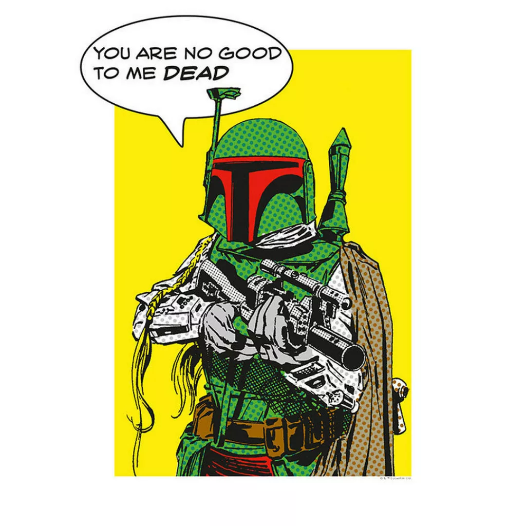 Komar Wandbild Star Wars Classic Comic Quote Boba_ Star Wars B/L: ca. 30x40 günstig online kaufen