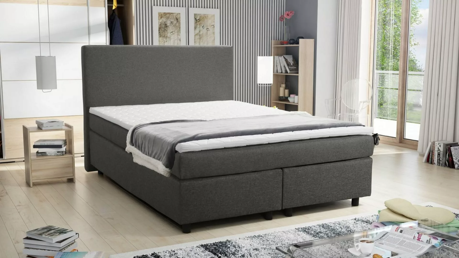 Küchen-Preisbombe Boxspringbett Hotelbett 140x200 Bonellfederkern Bett mit günstig online kaufen